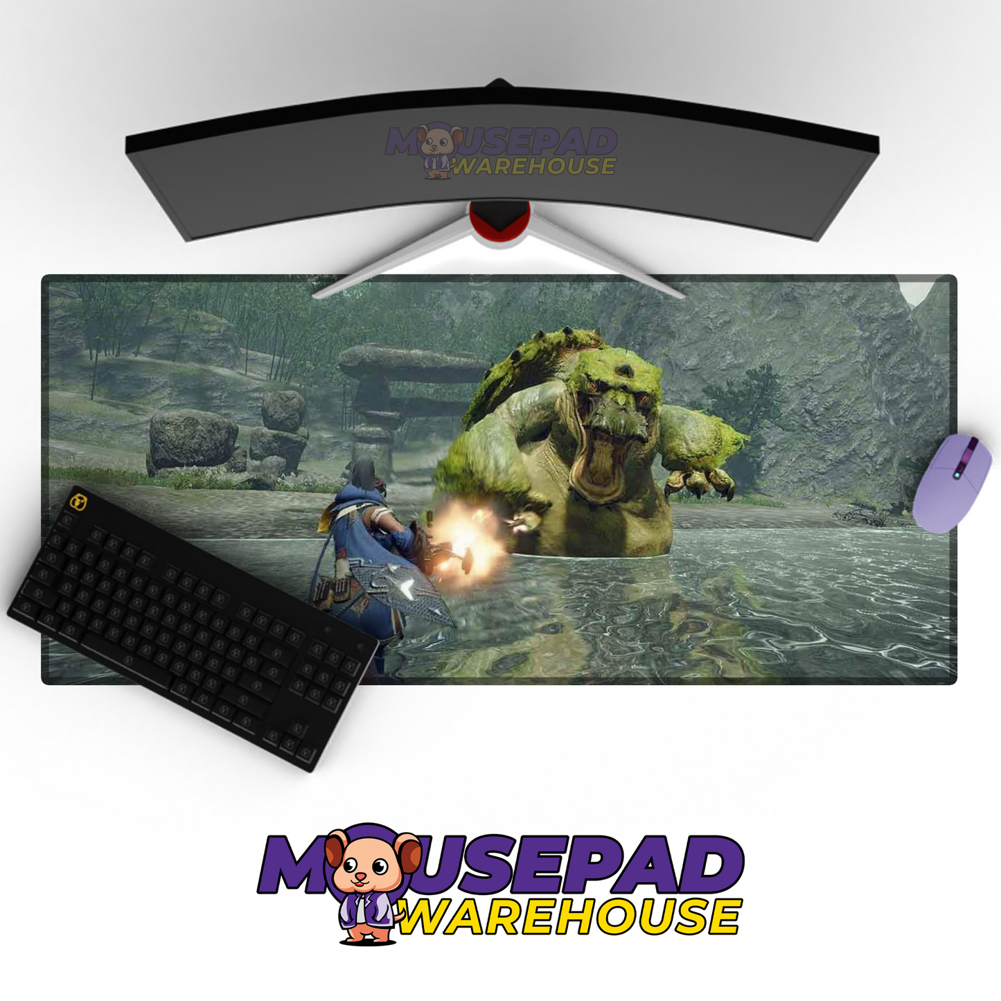 Monster Hunter V17 Mousepad Mockup