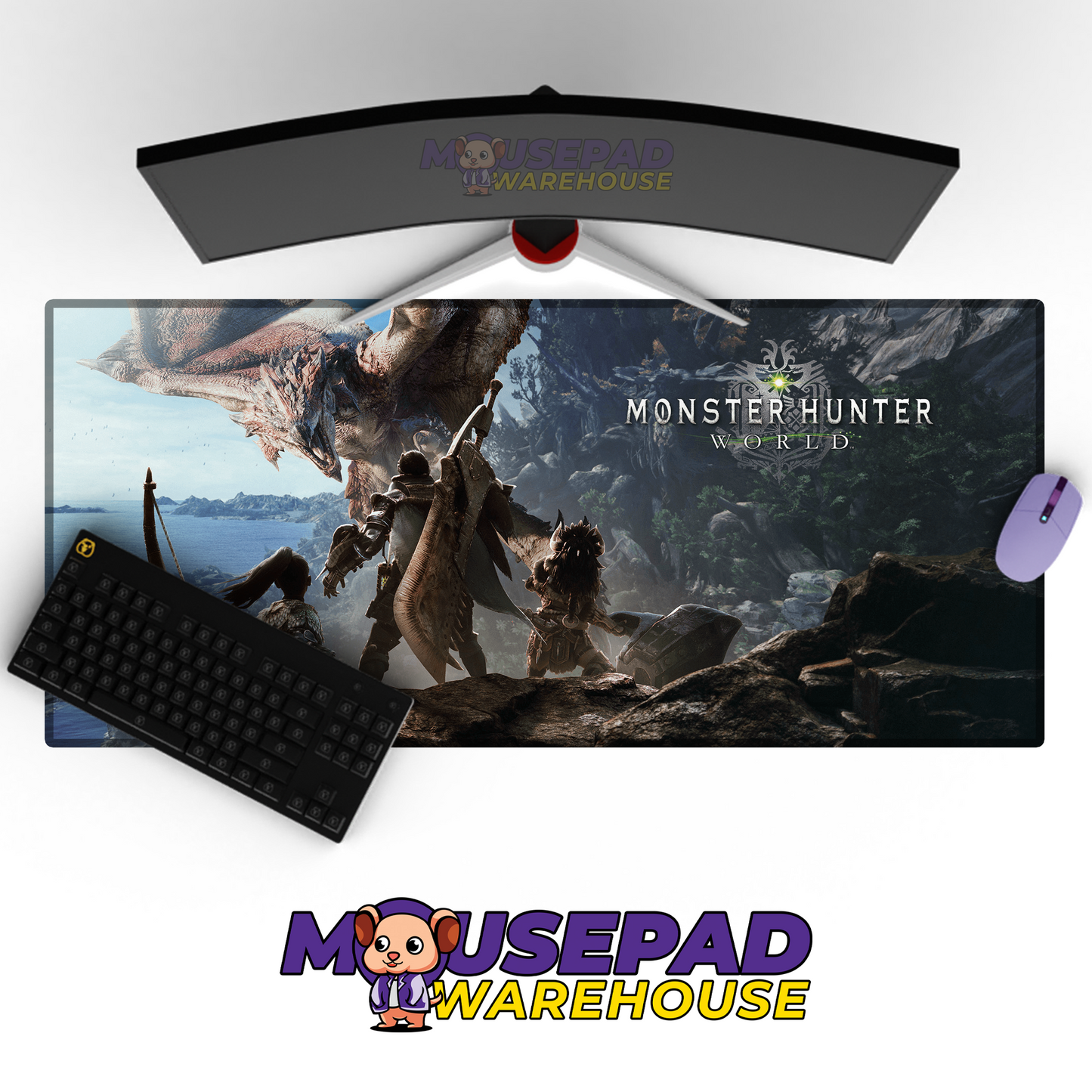 Monster Hunter V18 Mousepad Mockup