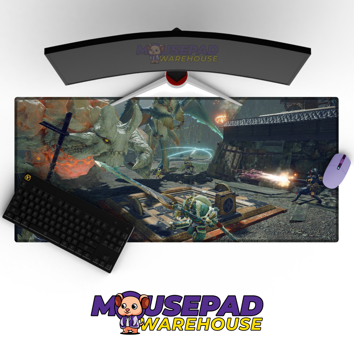 Monster Hunter V25 Mousepad Mockup