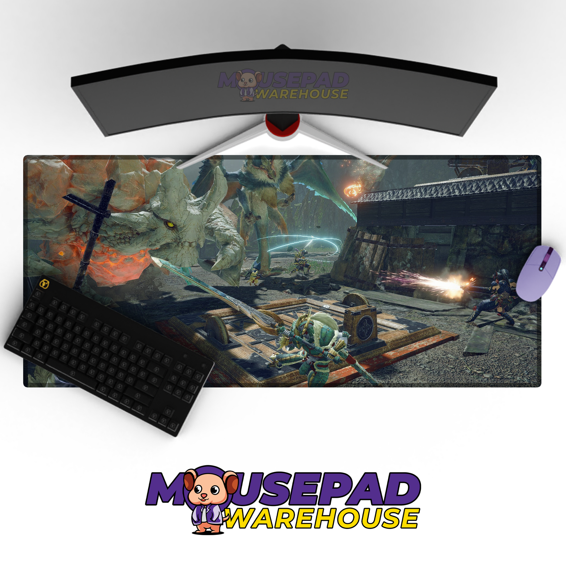 Monster Hunter V25 Mousepad Mockup