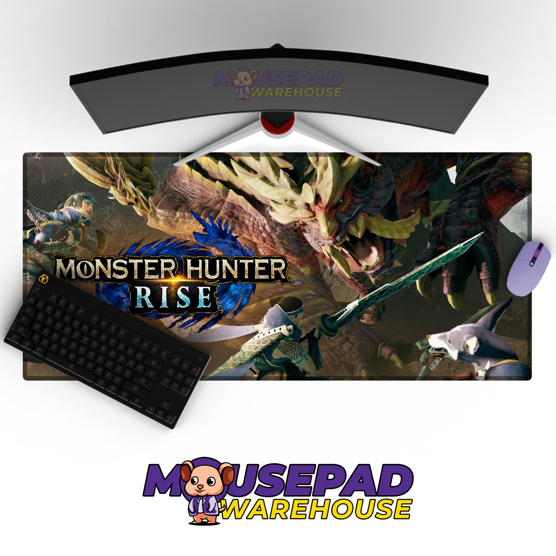 Monster Hunter V27 Mousepad Mockup
