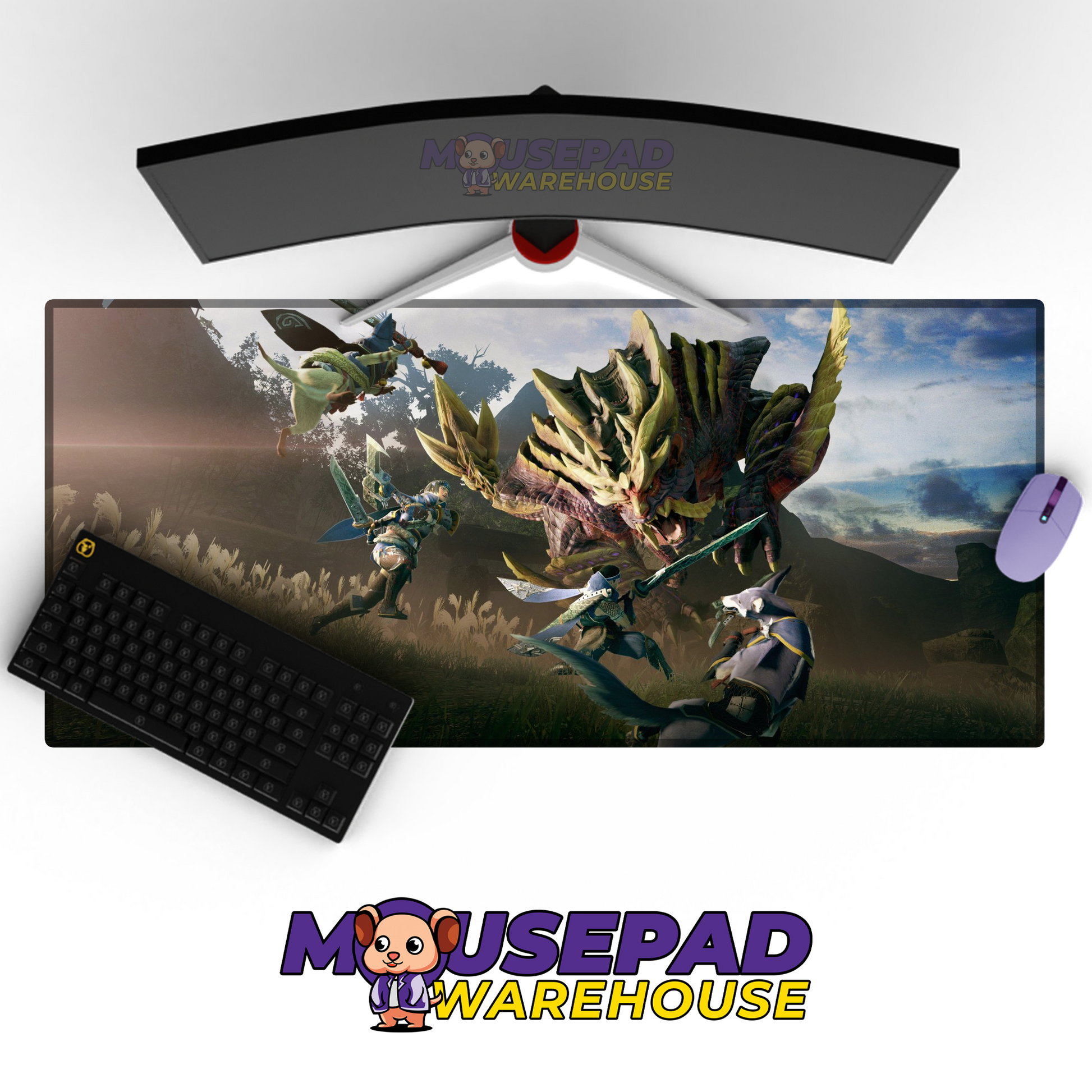 Monster Hunter V31 Mousepad Mockup