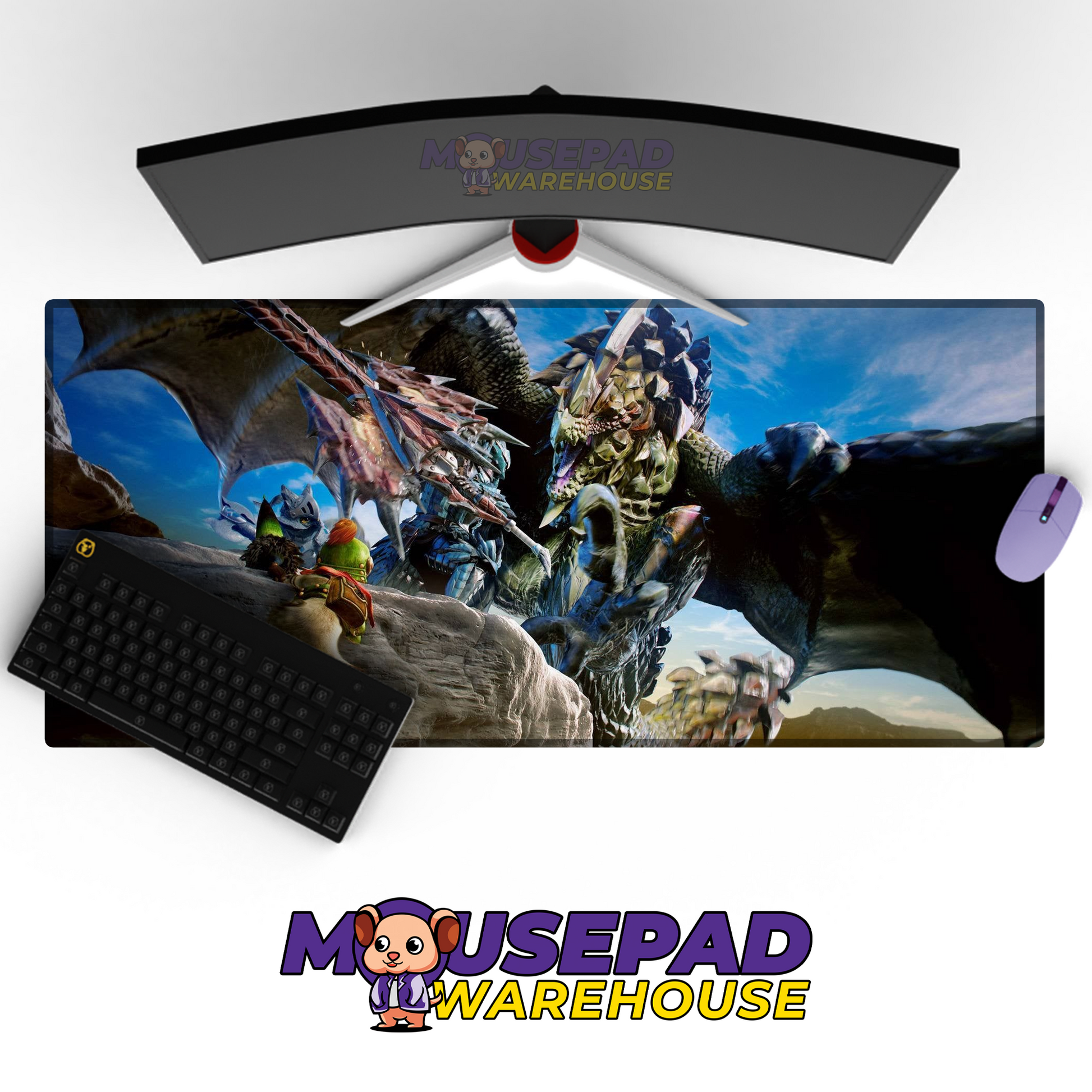 Monster Hunter V32 Mousepad Mockup