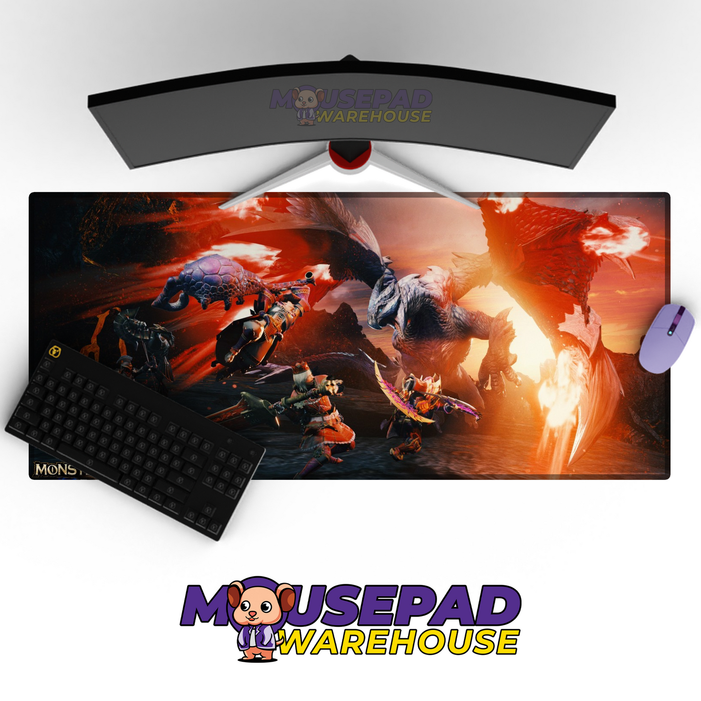 Monster Hunter V4 Mousepad Mockup