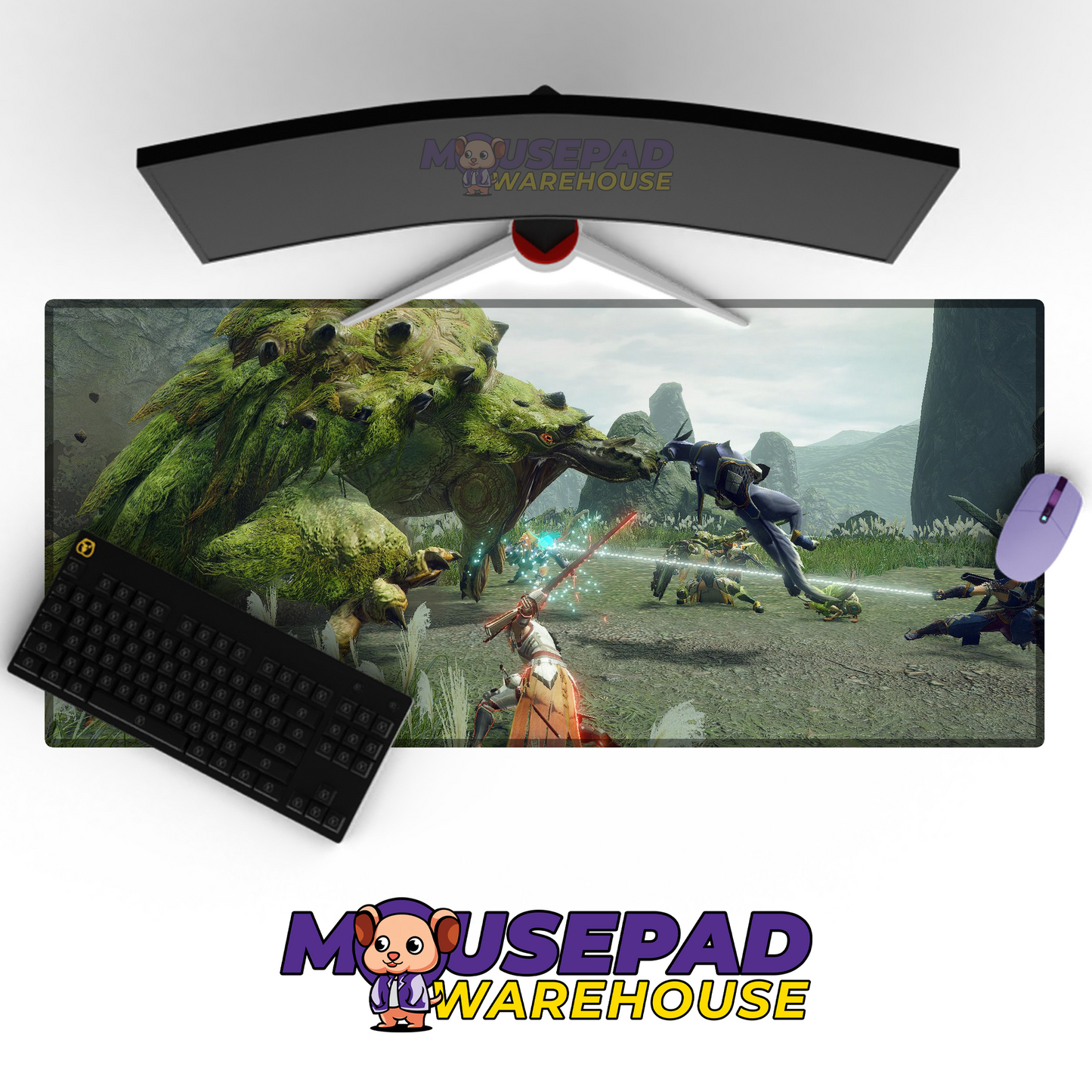 Monster Hunter V6 Mousepad Mockup