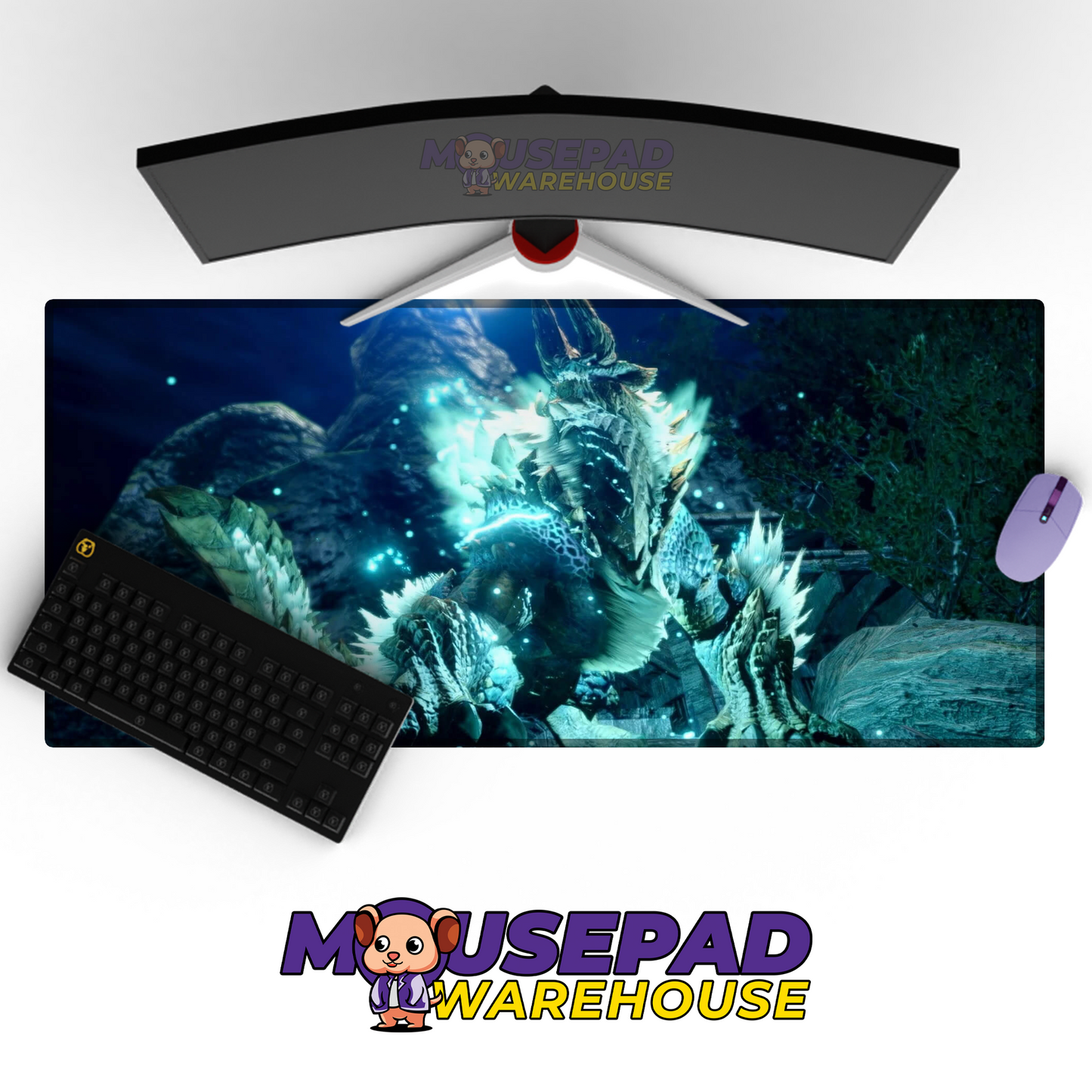 Monster Hunter V8 Mousepad Mockup