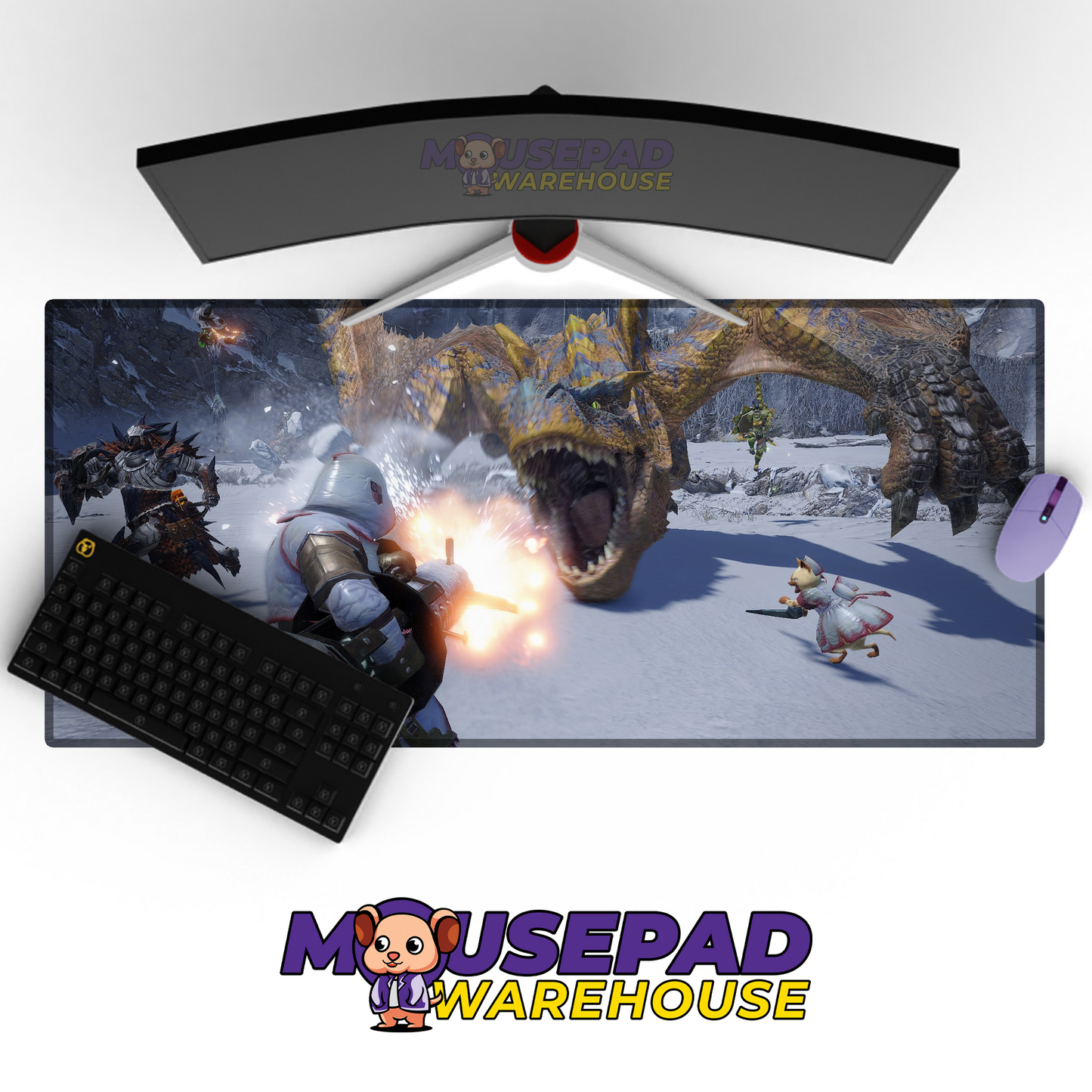 Monster Hunter V9 Mousepad Mockup