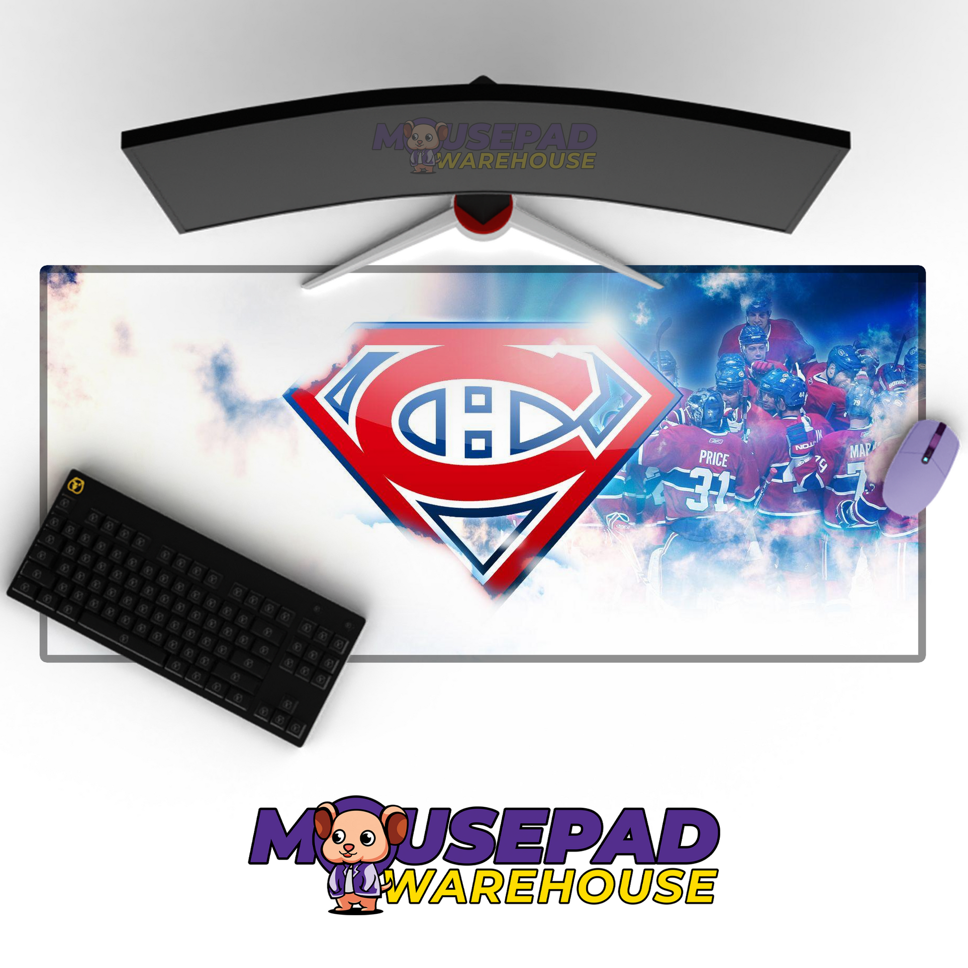 Montreal Canadiens V12 Mousepad Deskmat Mockup