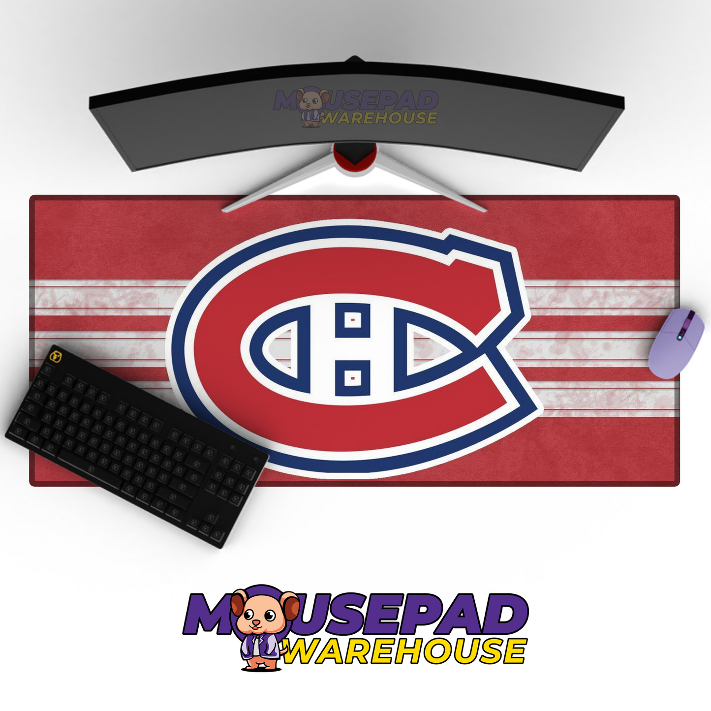 Montreal Canadiens V15 Mousepad Deskmat Mockup