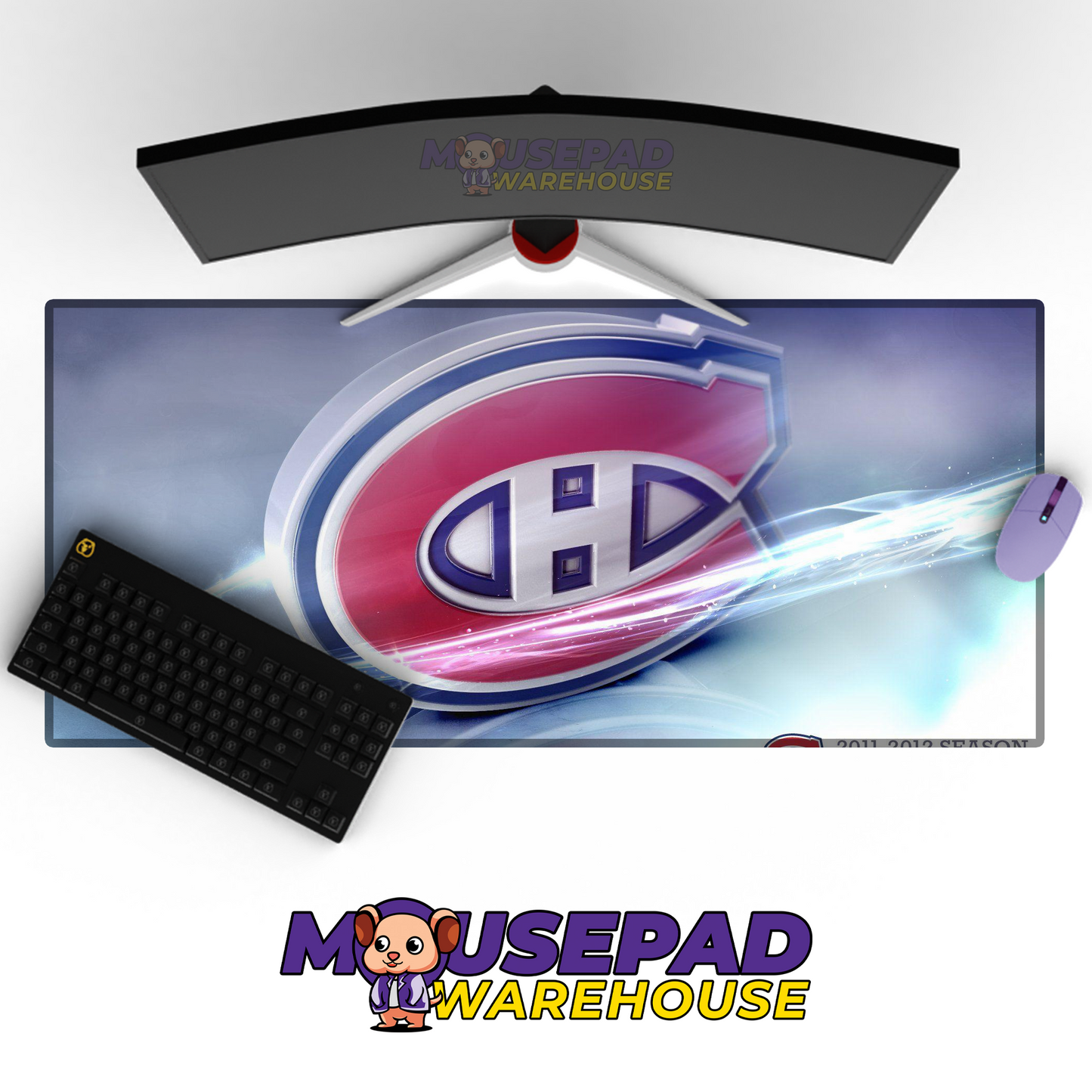 Montreal Canadiens V16 Mousepad Deskmat Mockup