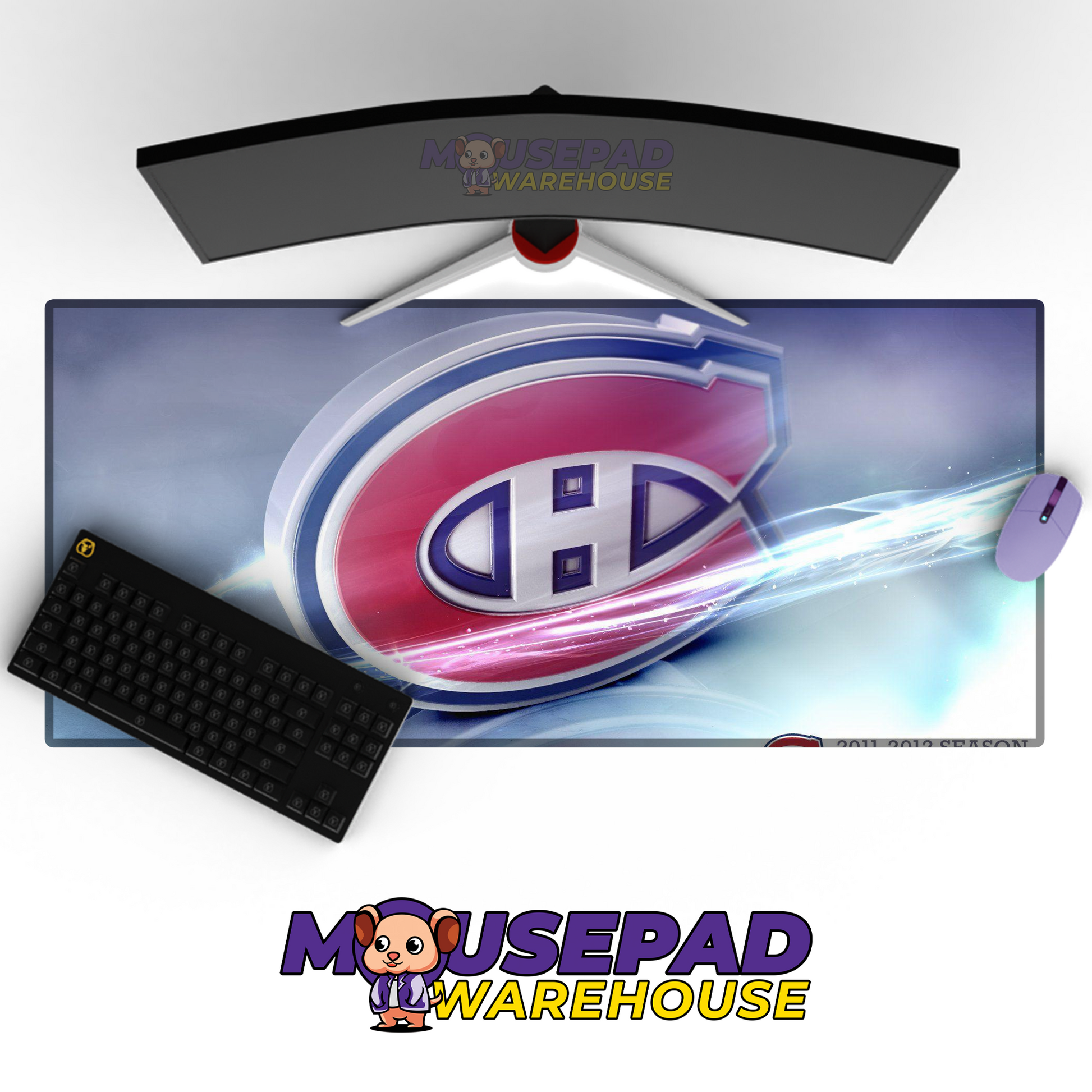 Montreal Canadiens V16 Mousepad Deskmat Mockup