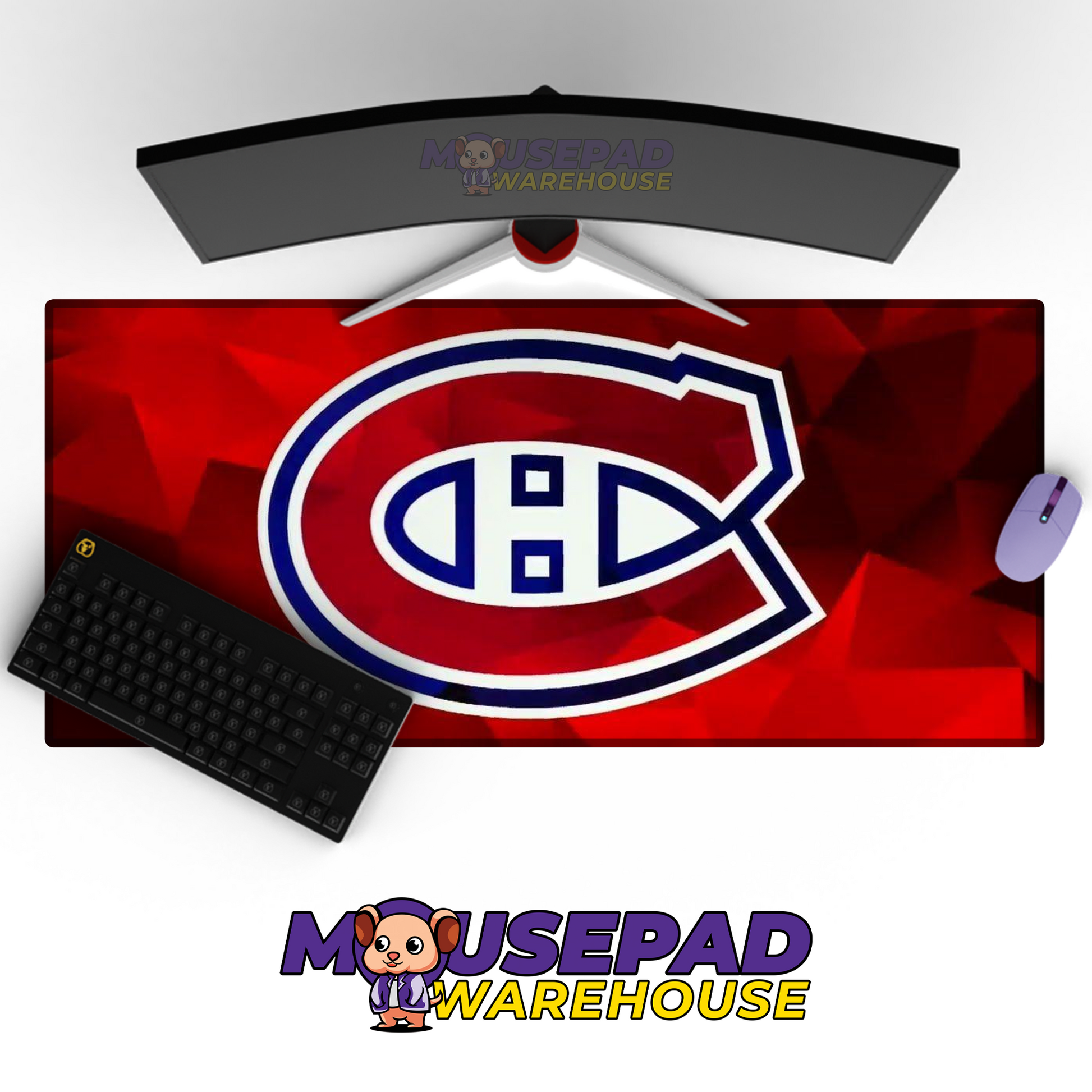 Montreal Canadiens V17 Mousepad Deskmat Mockup