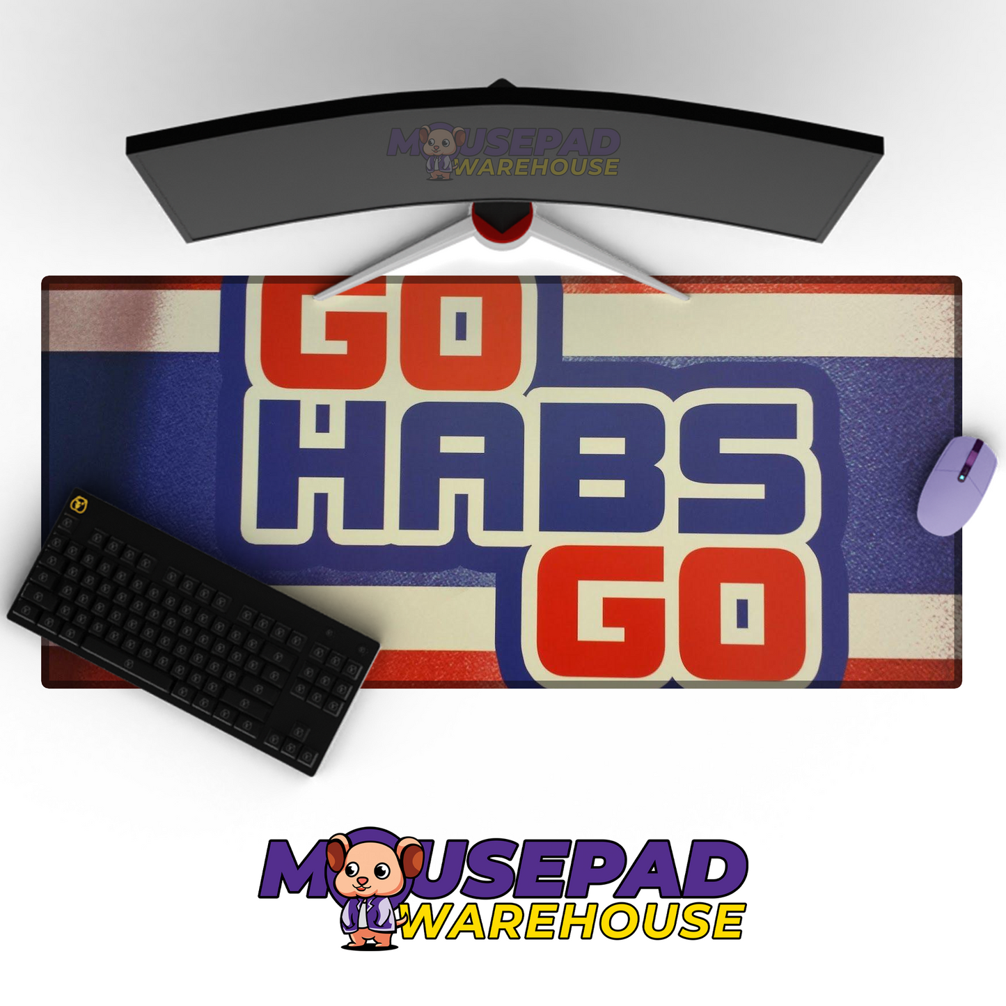 Montreal Canadiens V18 Mousepad Deskmat Mockup