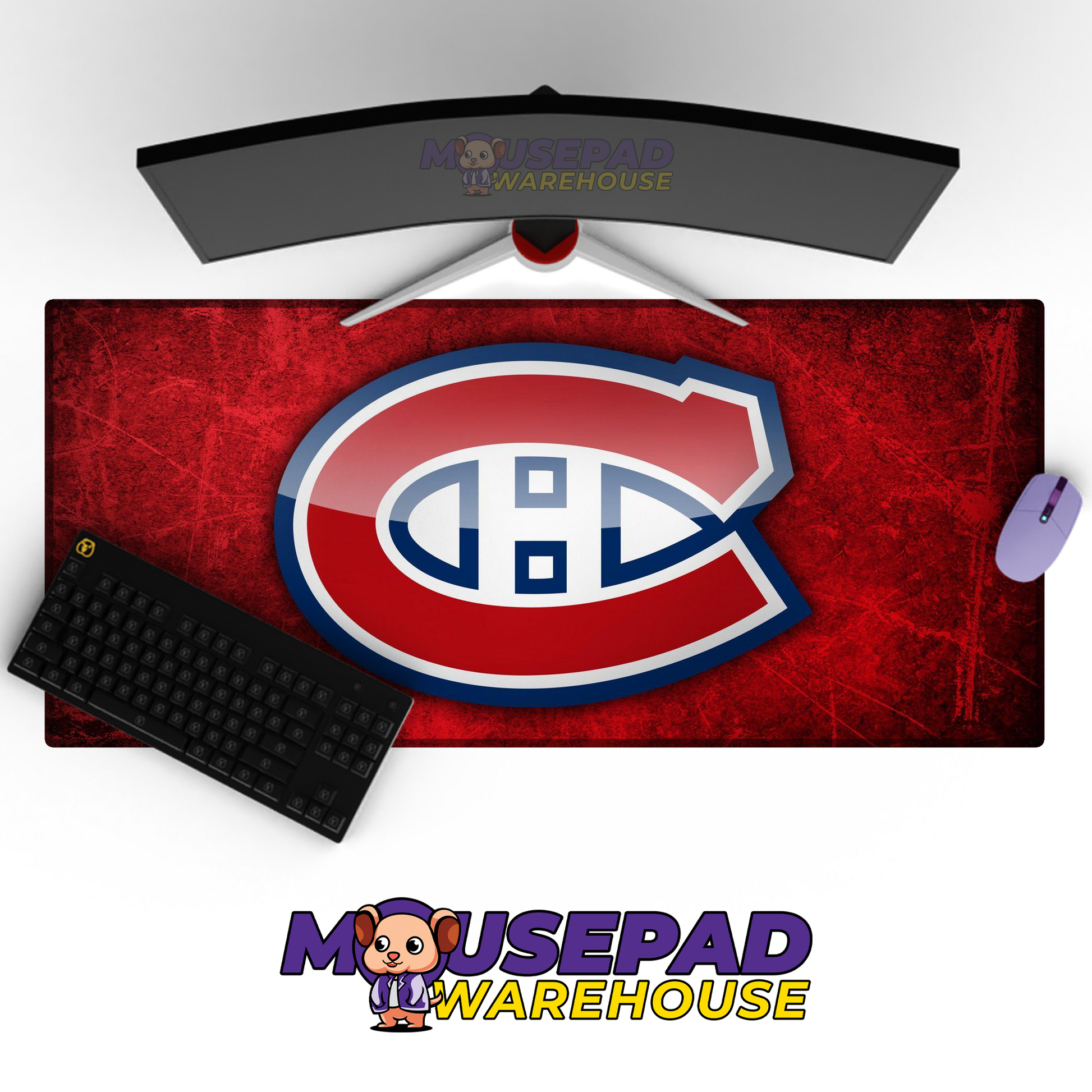 Montreal Canadiens V19 Mousepad Deskmat Mockup