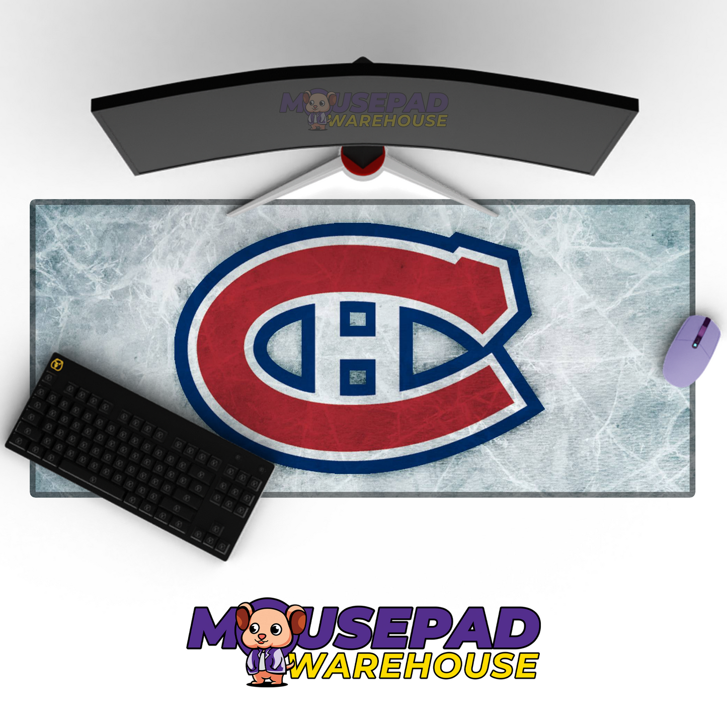 Montreal Canadiens V1 Mousepad Deskmat Mockup