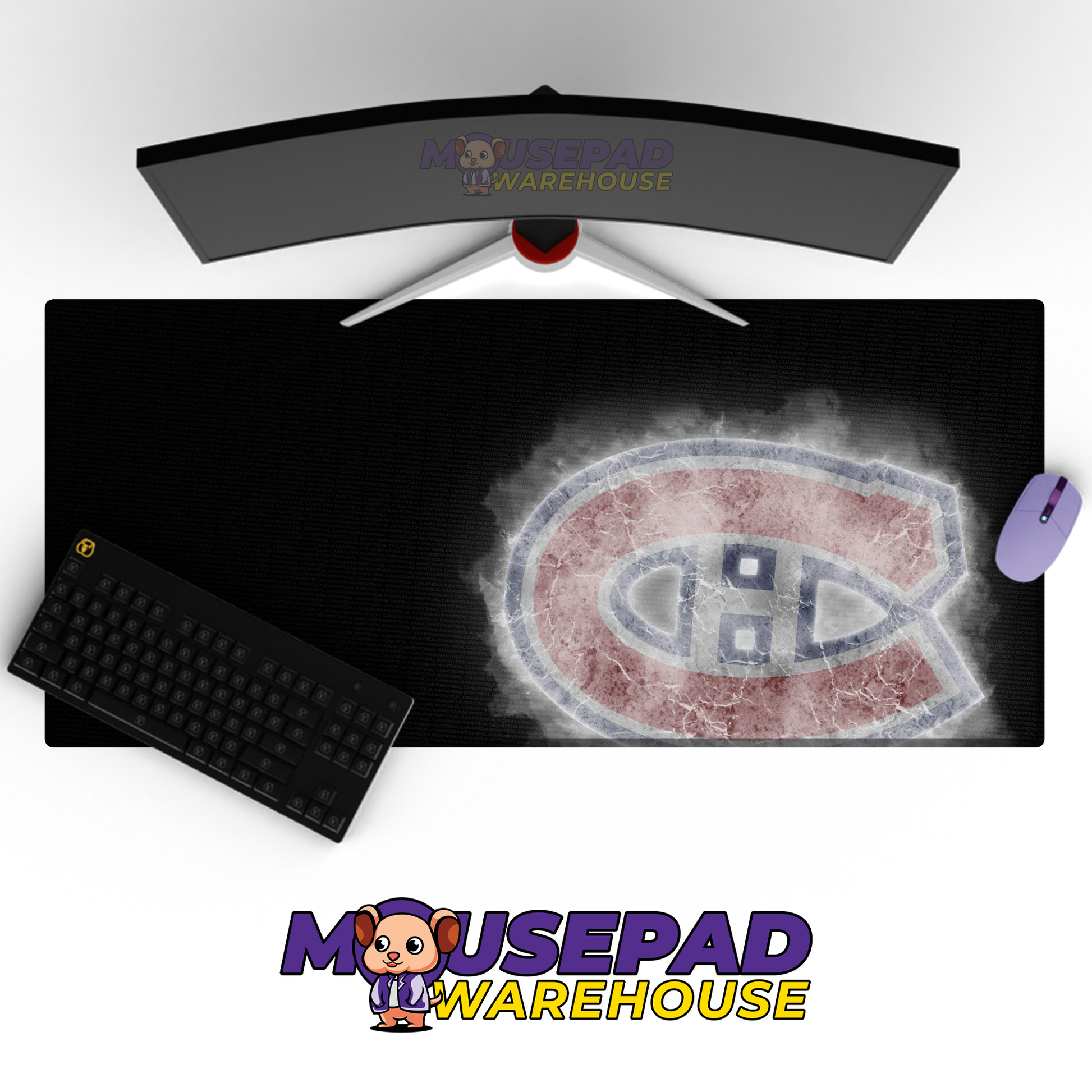 Montreal Canadiens V25 Mousepad Deskmat Mockup