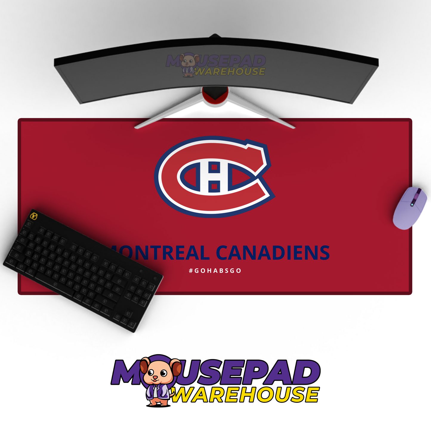 Montreal Canadiens V28 Mousepad Deskmat Mockup