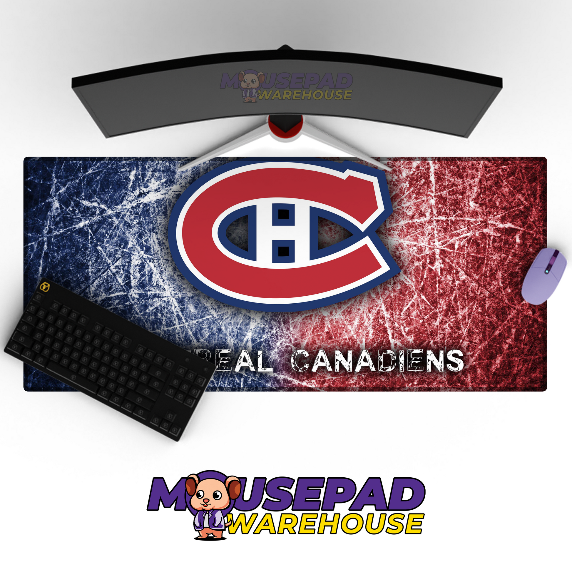 Montreal Canadiens V9 Mousepad Deskmat Mockup
