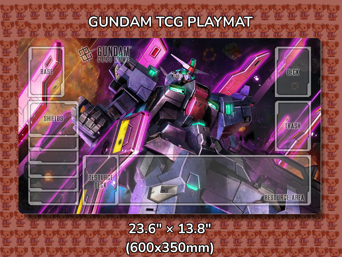 Moon Doors Gundam TCG Playmat Mockup
