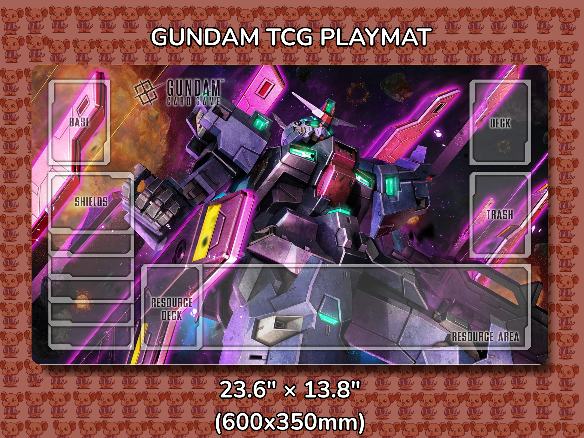 Moon Doors Gundam TCG Playmat Mockup