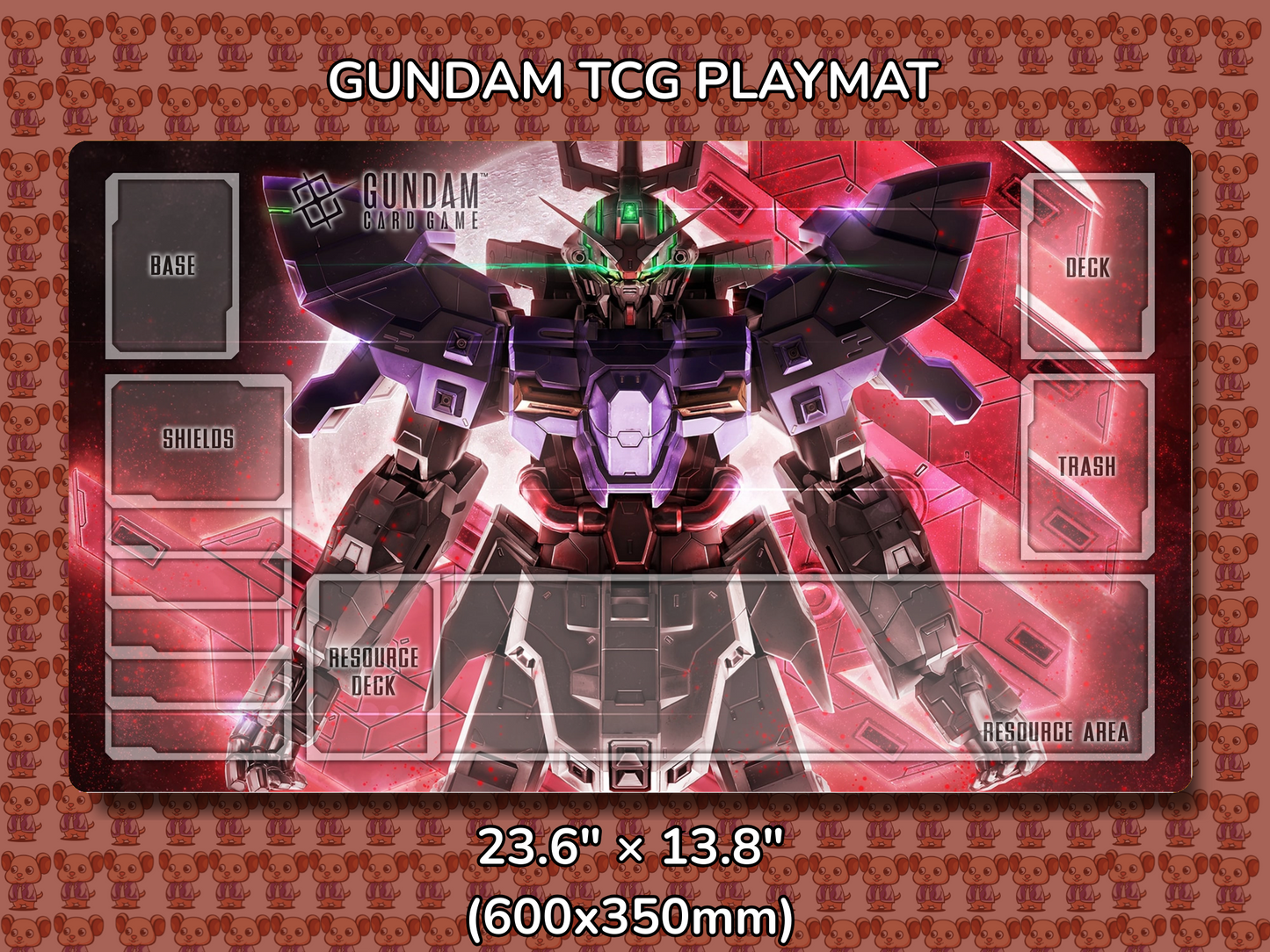 Moon Gundam Gundam TCG Playmat Mockup