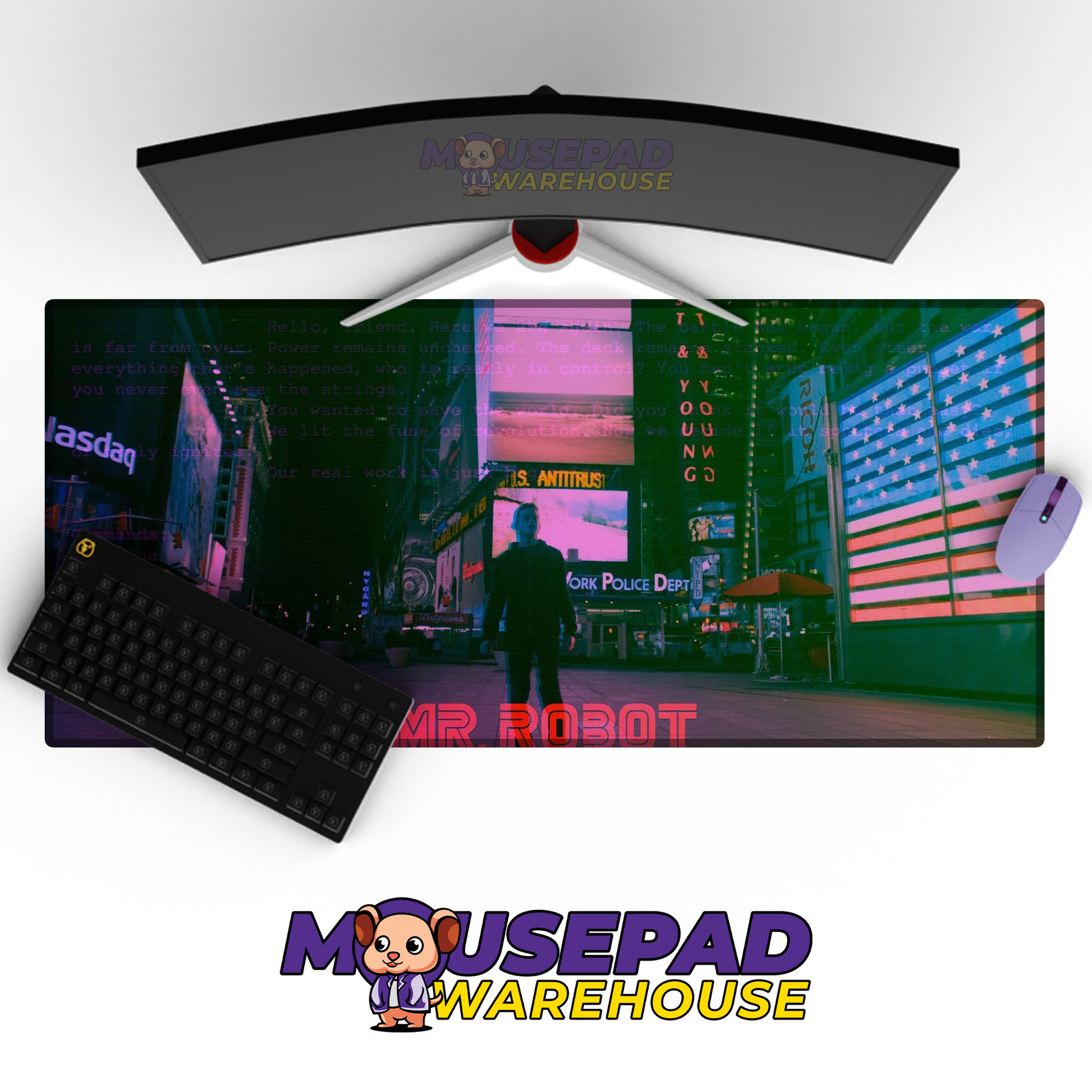 Mr Robot V16 Mousepad Mockup