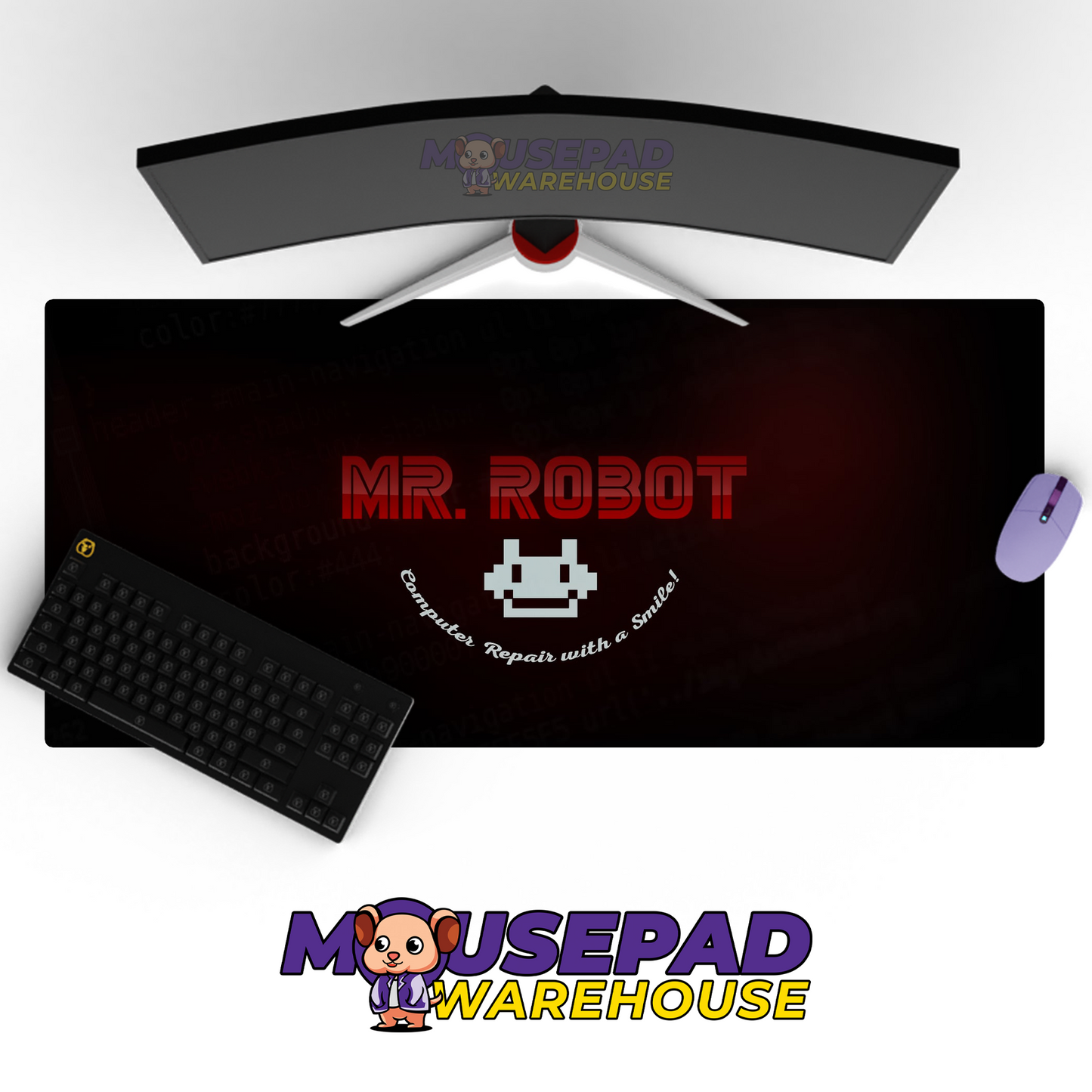 Mr Robot V1 Mousepad Mockup