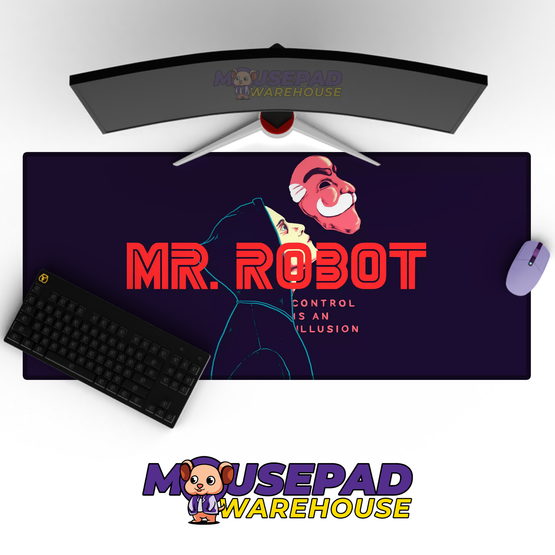 Mr Robot V30 Mousepad Mockup