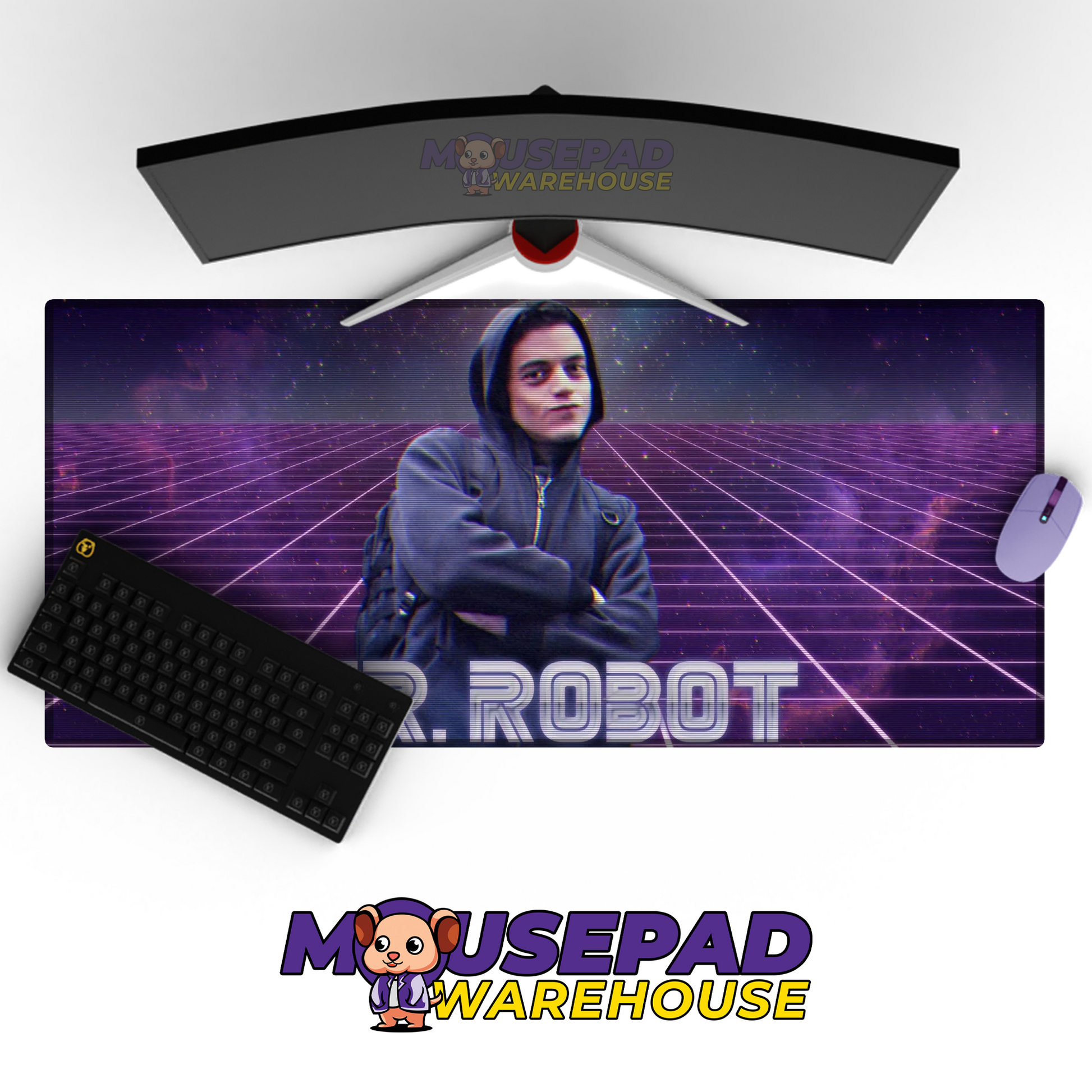 Mr Robot V8 Mousepad Mockup