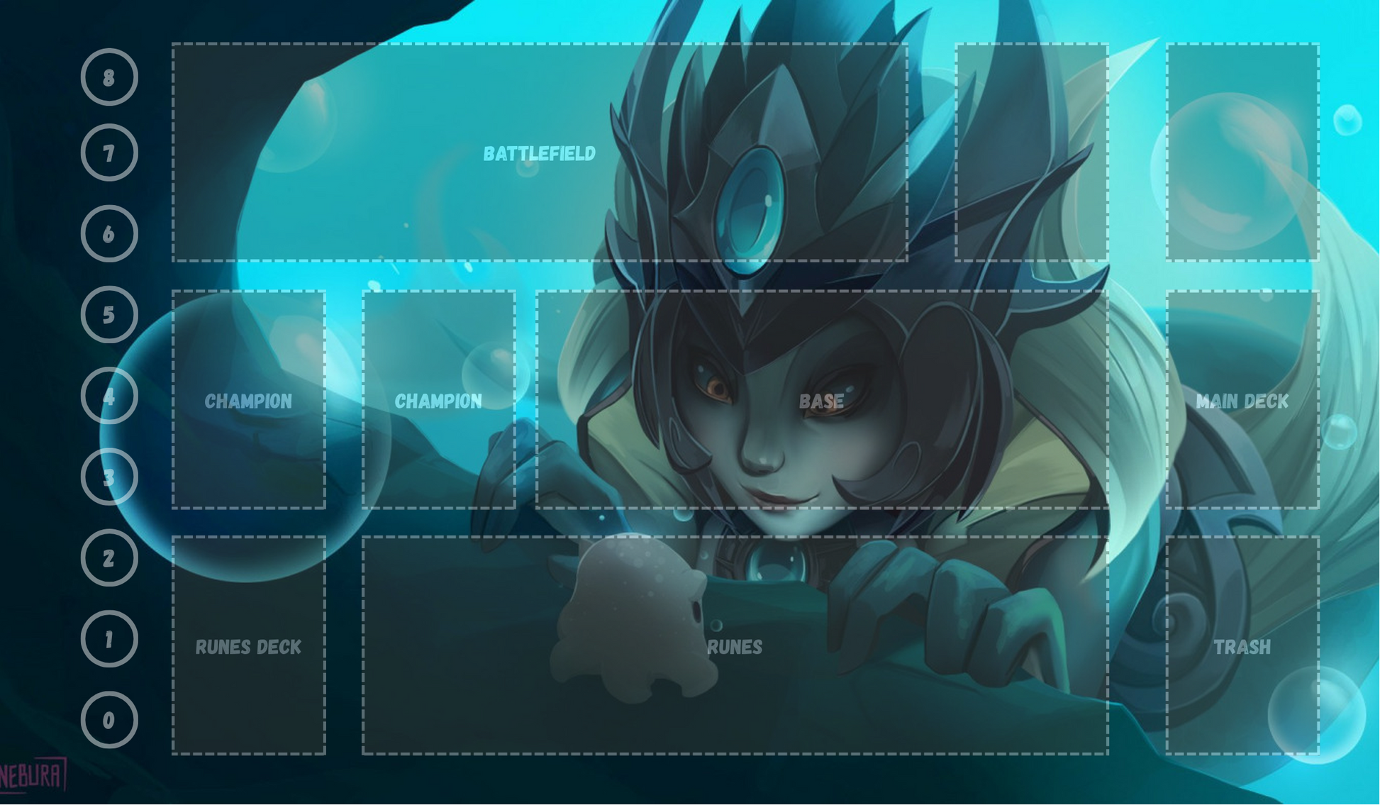 Nami V10 - RiftBound Trading Card Game Playmat