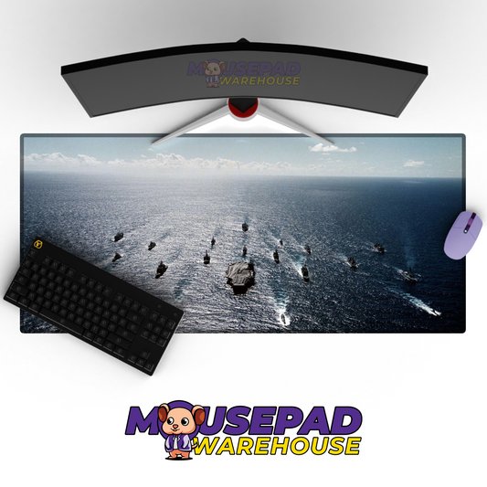 Navy Battleship V12 Mousepad Deskmat Mockup