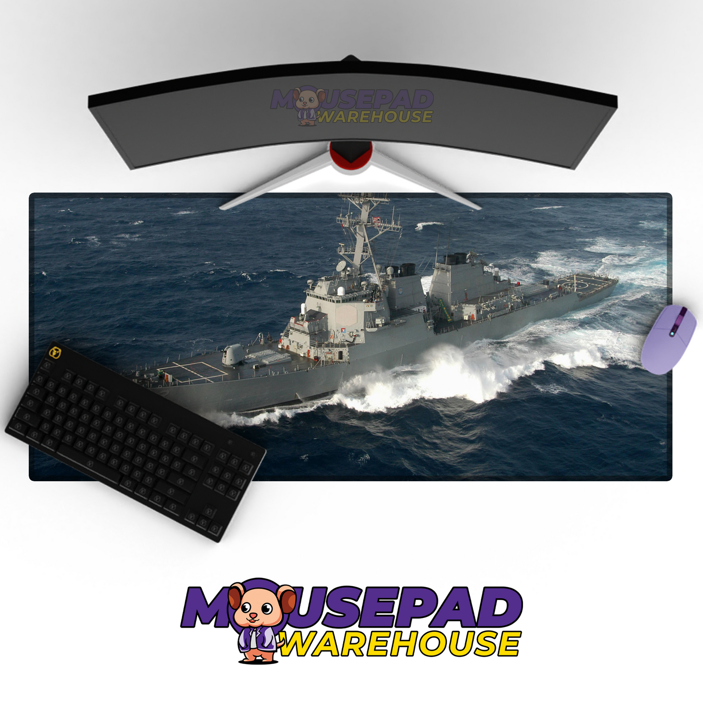 Navy Battleship V14 Mousepad Deskmat Mockup
