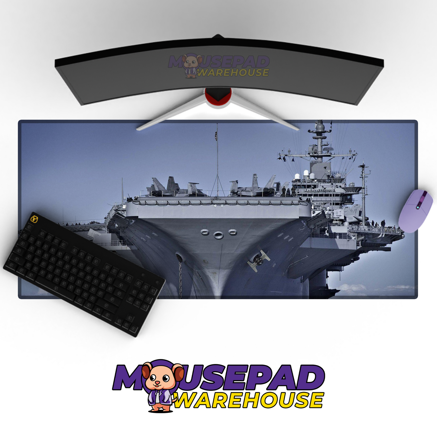Navy Battleship V5 Mousepad Deskmat Mockup