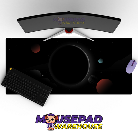 Nebula Core Colorful Universe Space Desk Mat Mockup