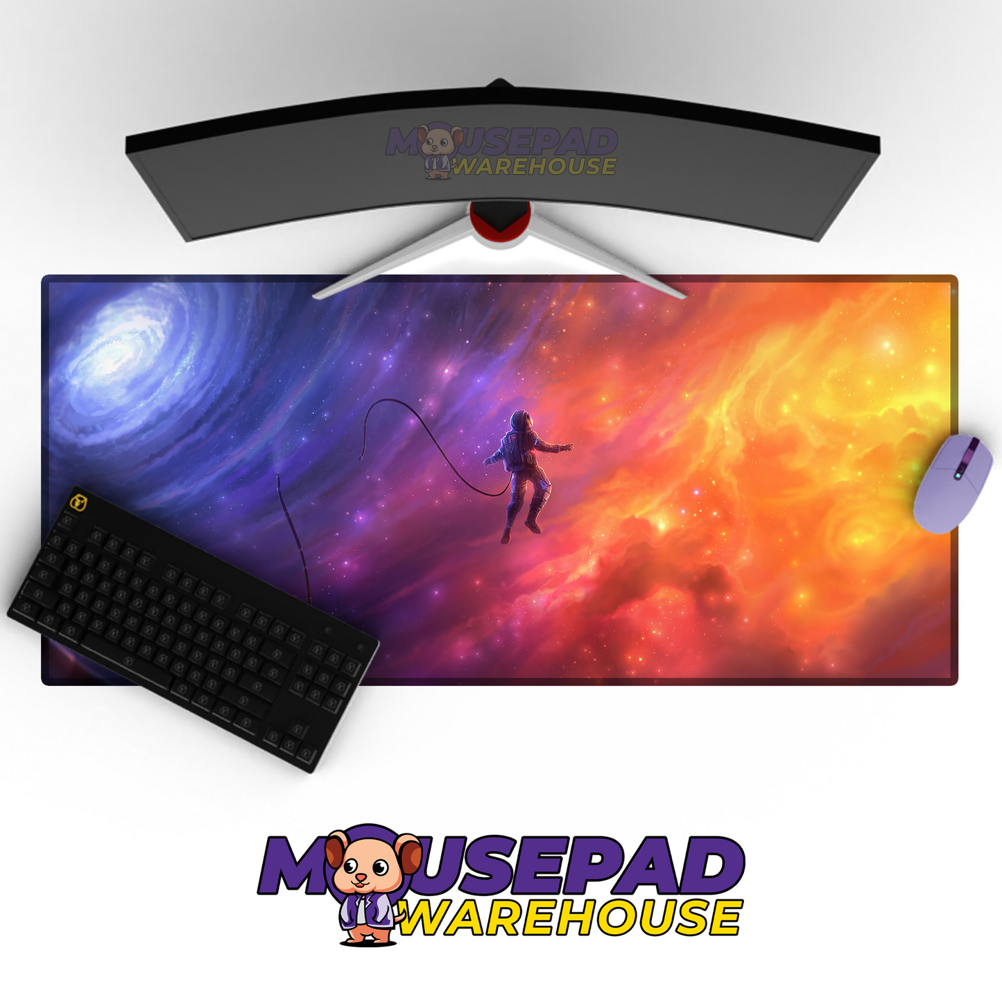 Nebula Skies Colorful Space Mousepad Mockup