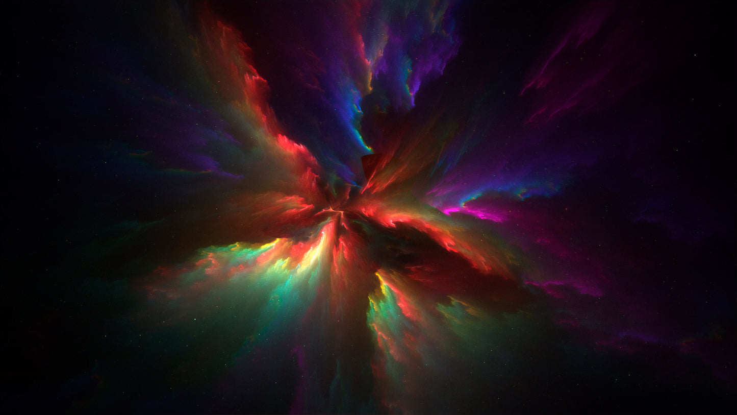 Nebula Wave Colorful Space Universe Desk Mat