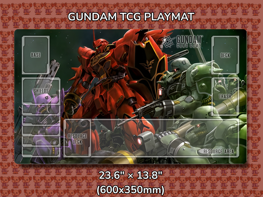 Neo Zeon Gang Gundam TCG Playmat Mockup