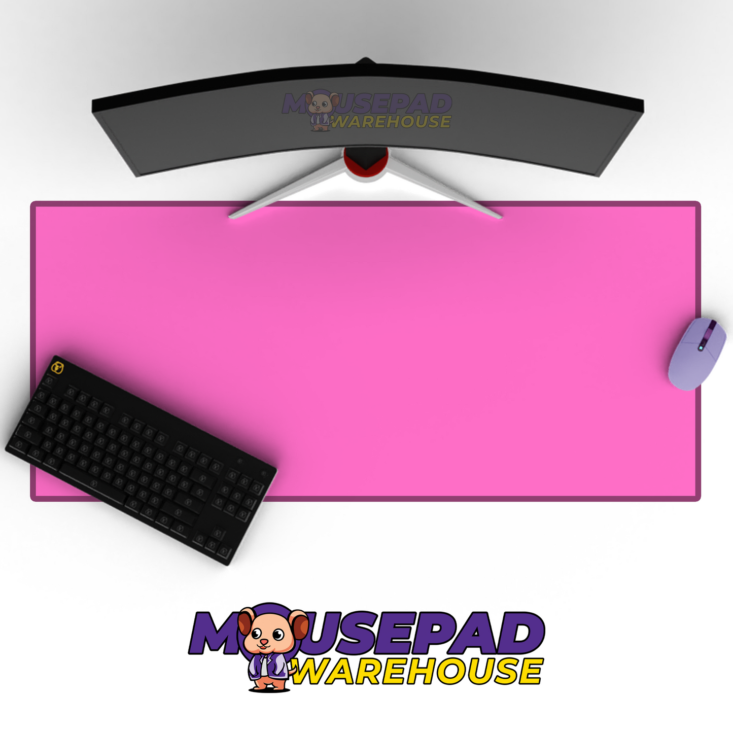 Neon Cyberpunk Bubblegum Pink Mockup