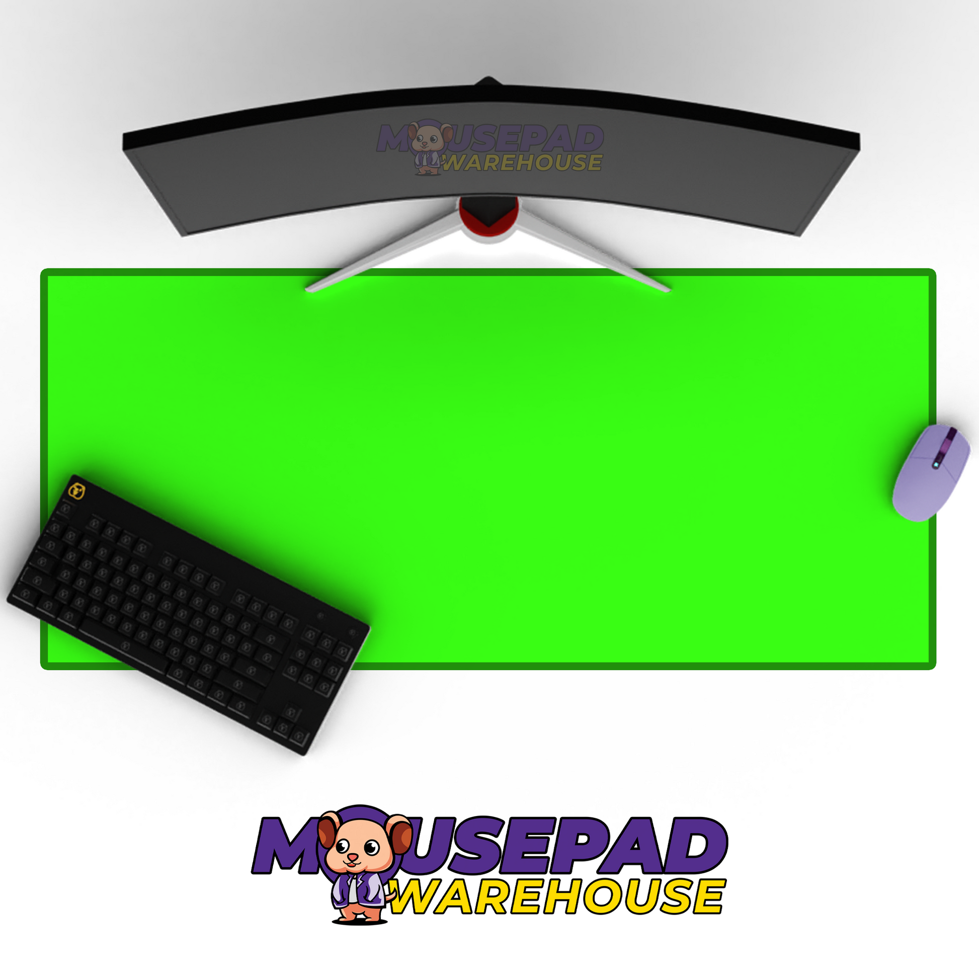 Neon Cyberpunk Neon Green Mockup