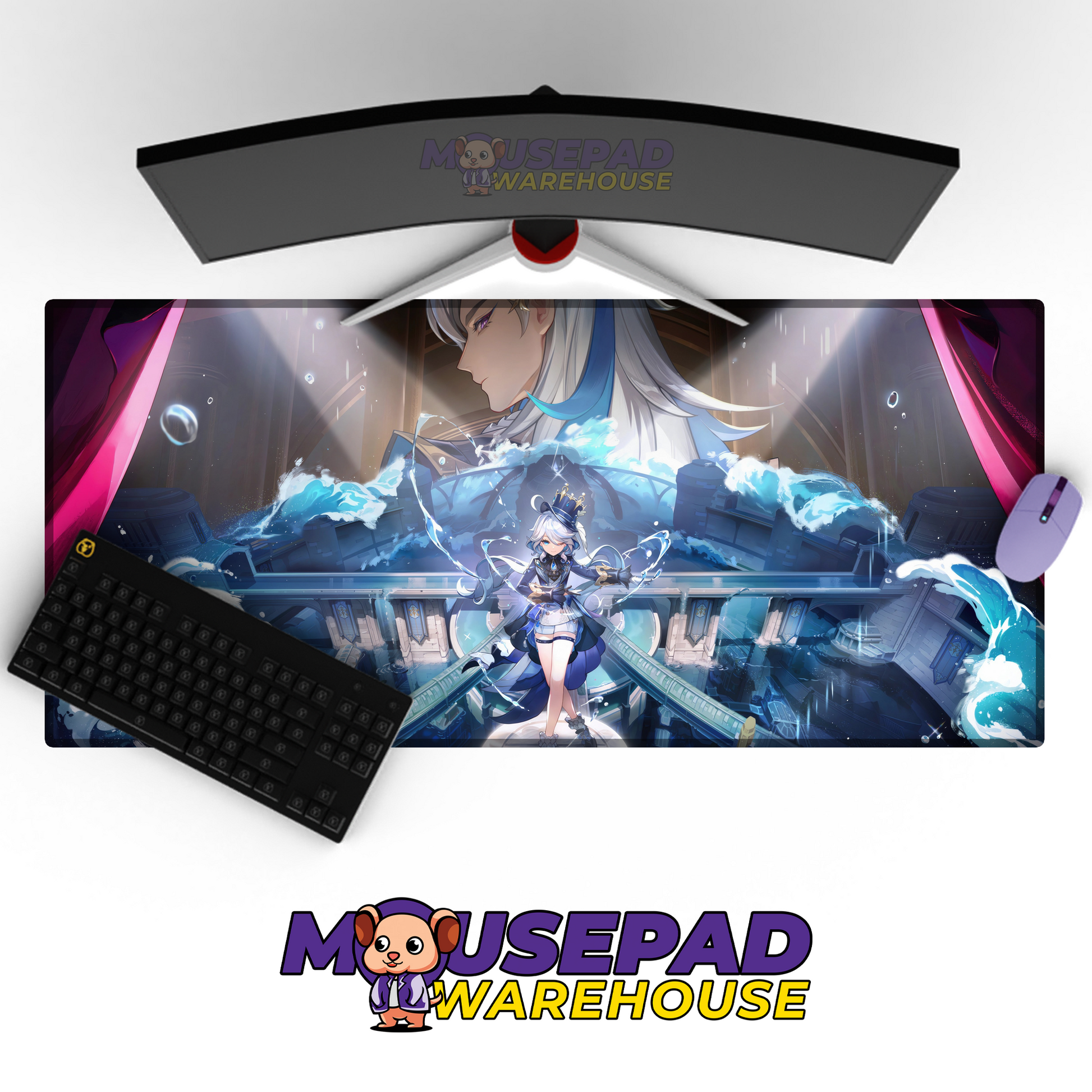 Neuvillette Genshin Impact V10 Mousepad Mockup