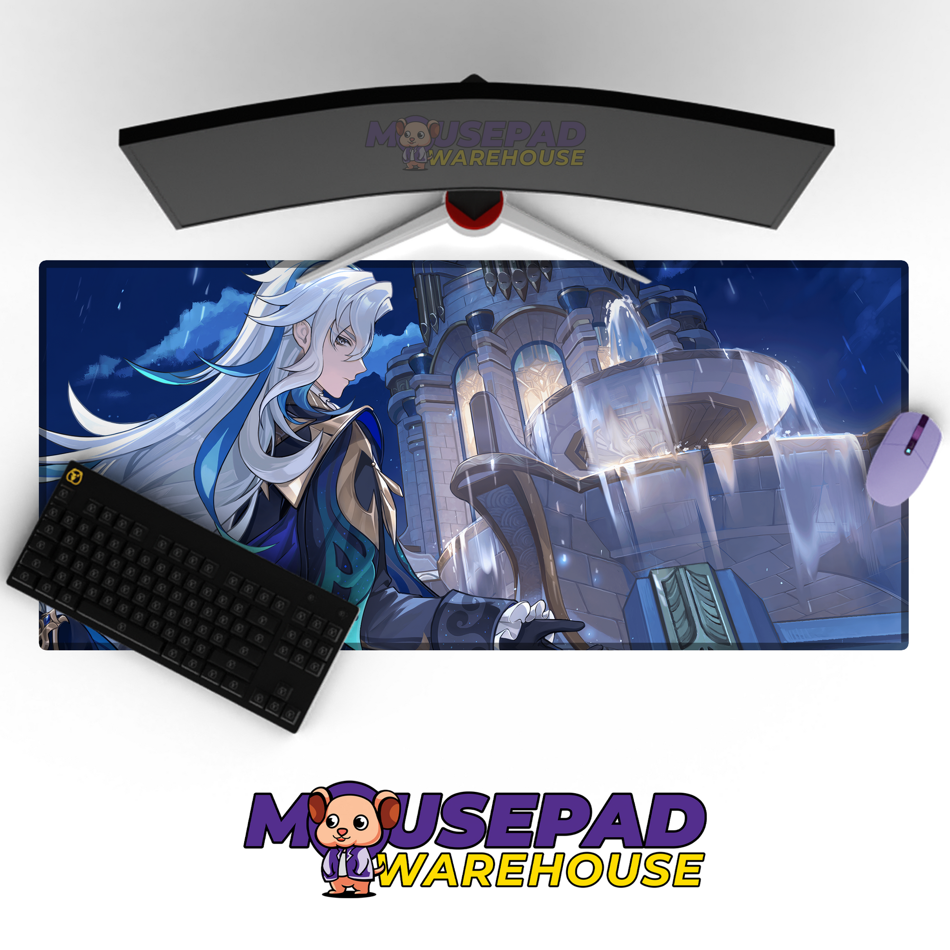 Neuvillette Genshin Impact V11 Mousepad Mockup