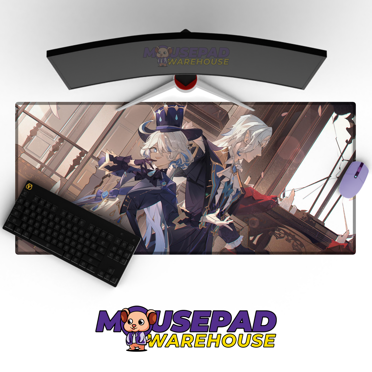 Neuvillette Genshin Impact V12 Mousepad Mockup