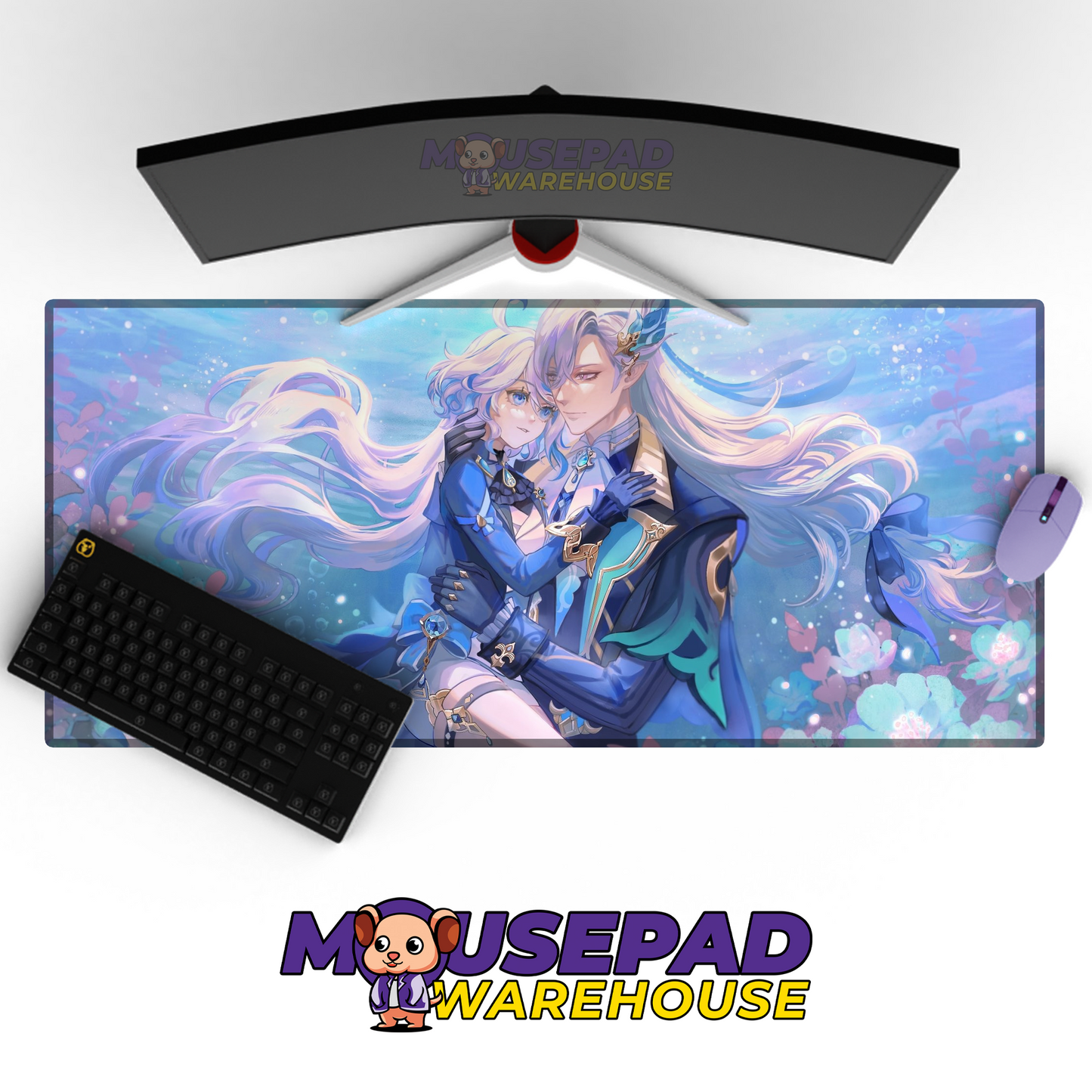 Neuvillette Genshin Impact V22 Mousepad Mockup