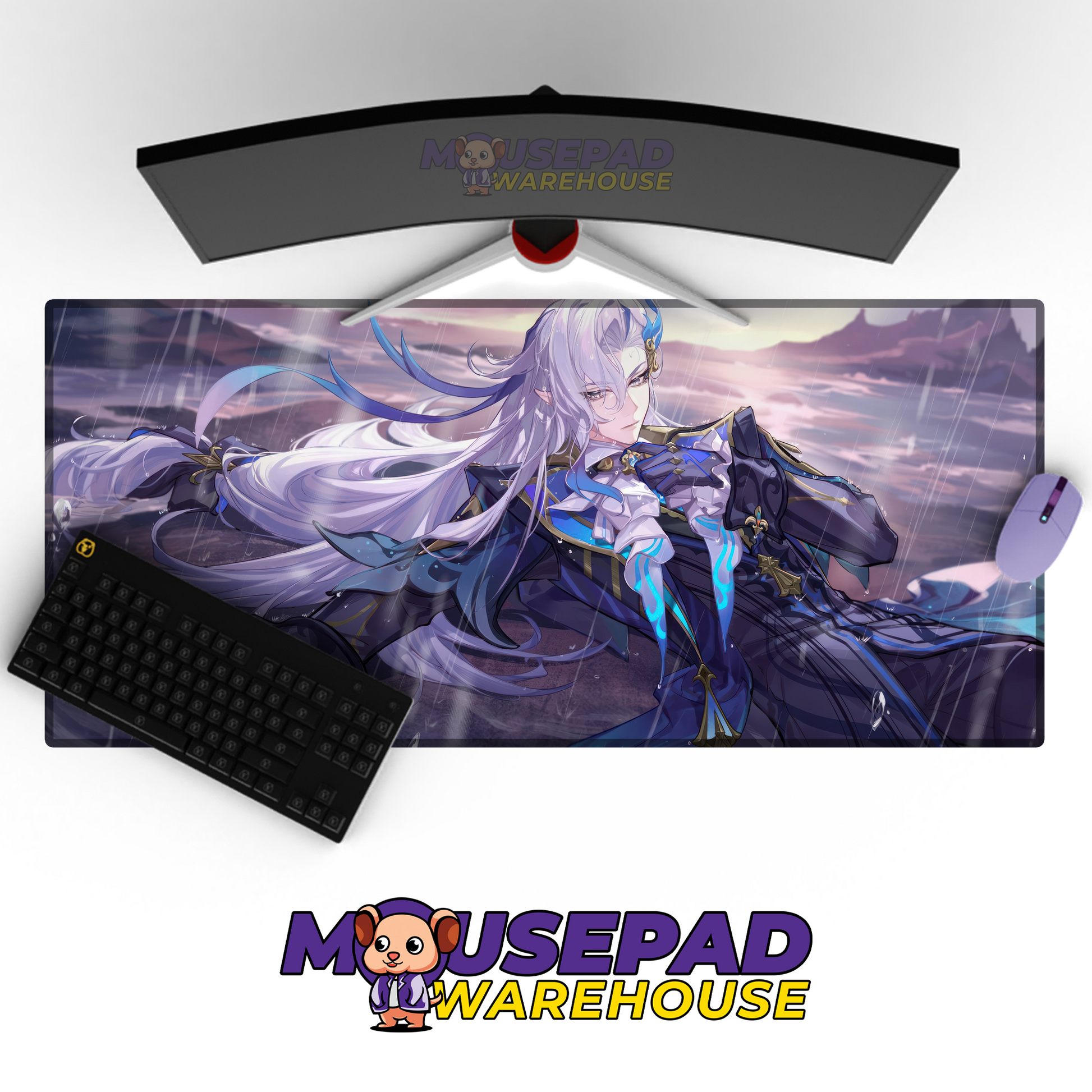Neuvillette Genshin Impact V26 Mousepad Mockup