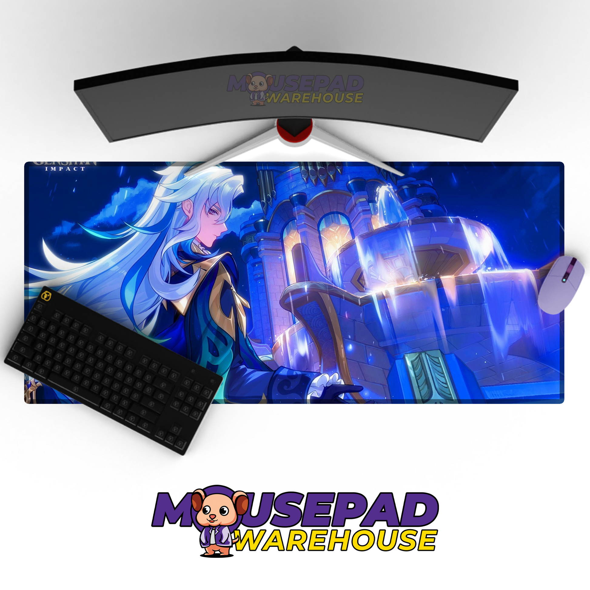 Neuvillette Genshin Impact V27 Mousepad Mockup