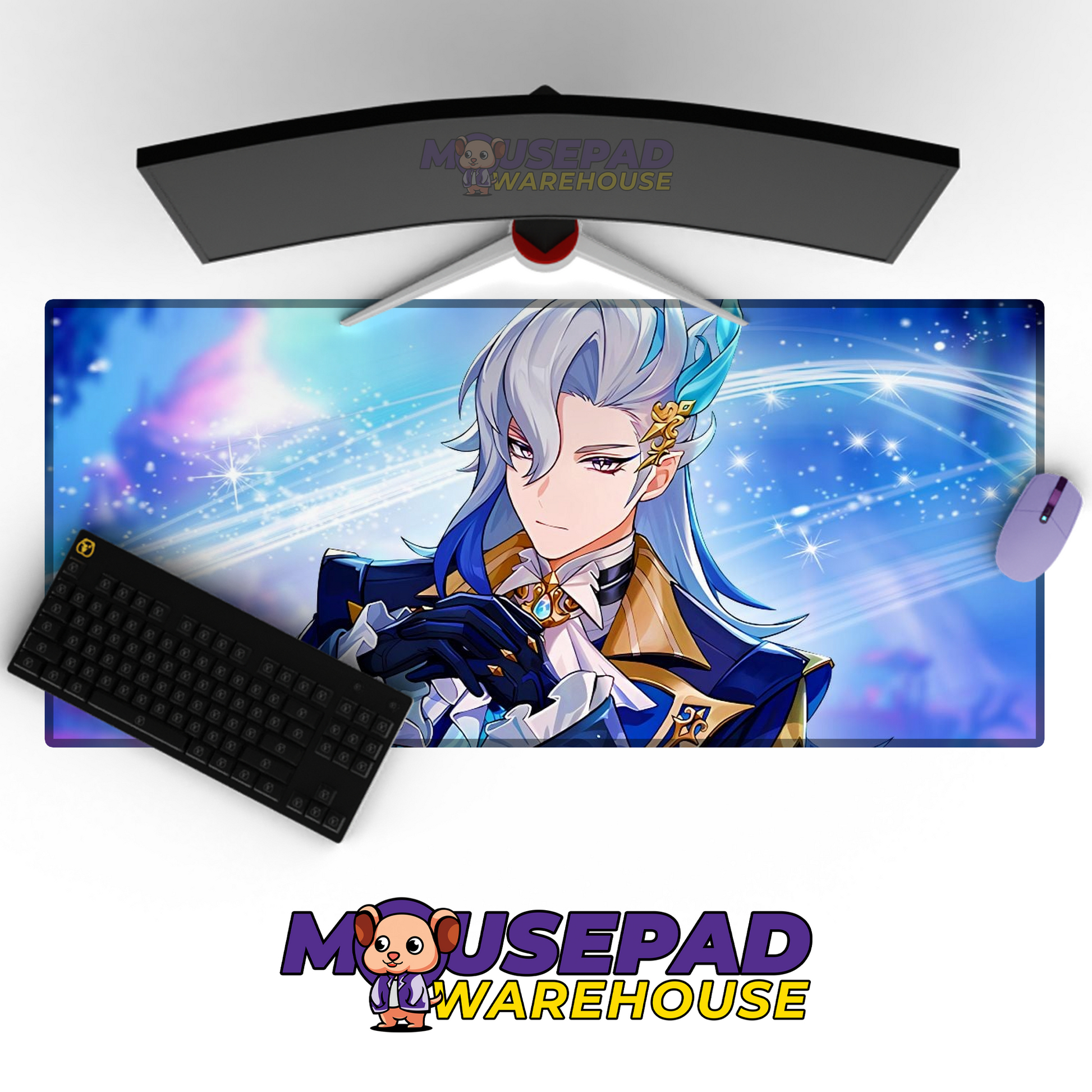 Neuvillette Genshin Impact V28 Mousepad Mockup