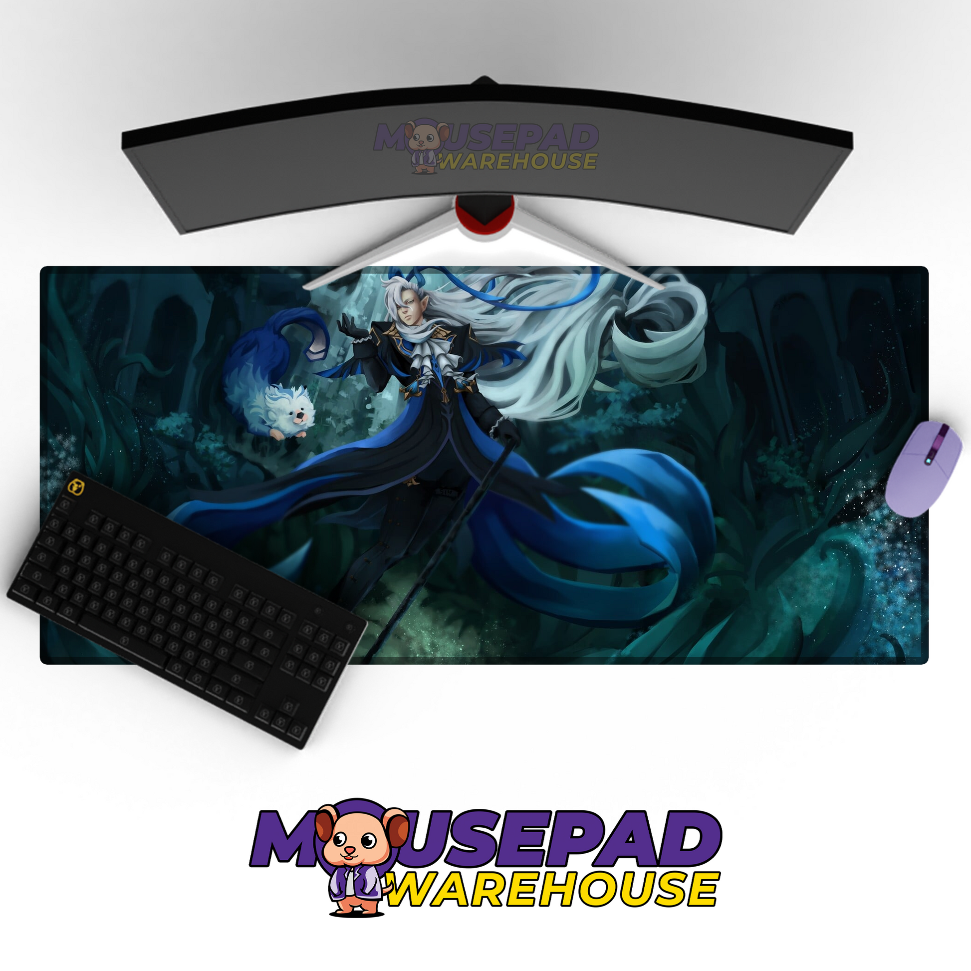 Neuvillette Genshin Impact V30 Mousepad Mockup