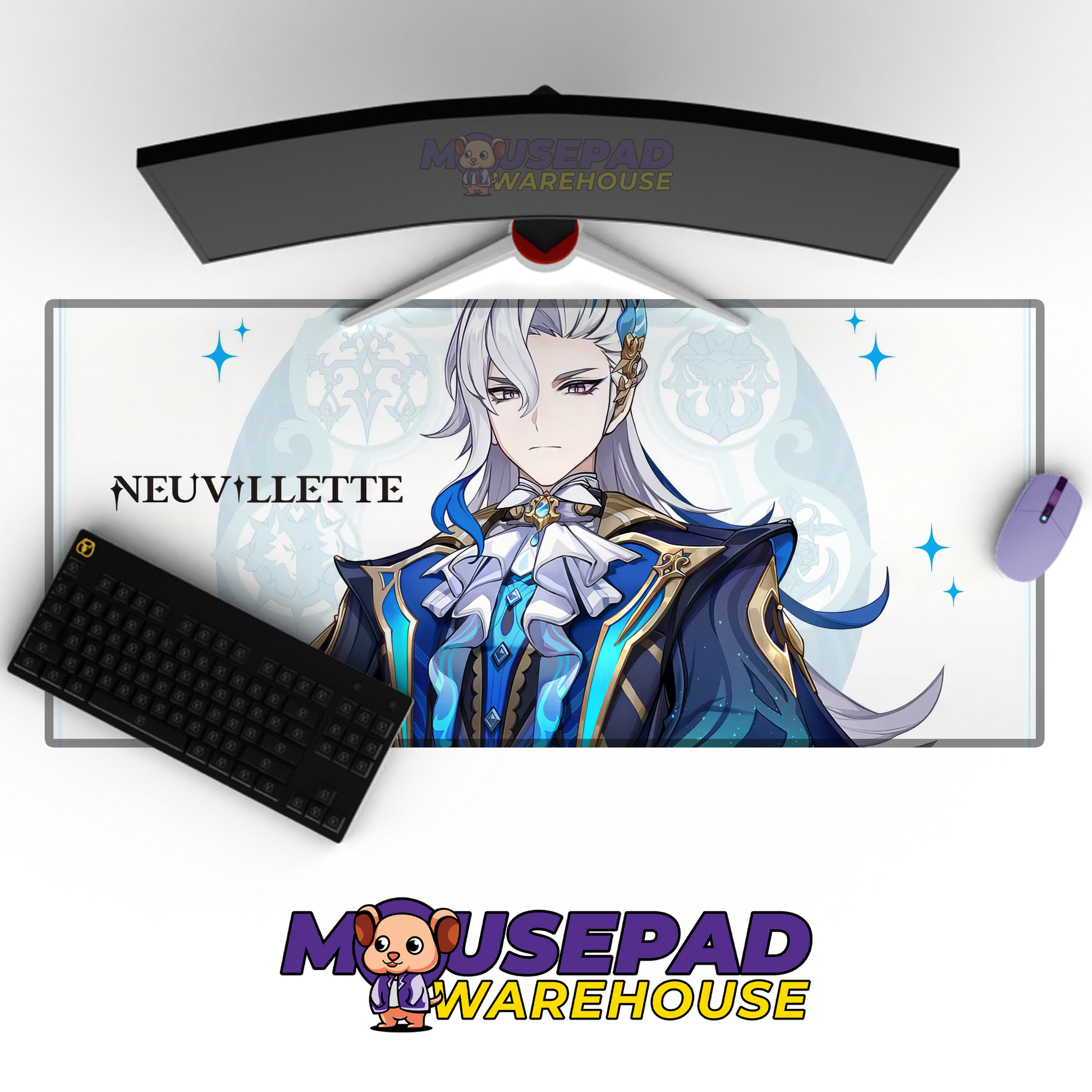 Neuvillette Genshin Impact V31 Mousepad Mockup