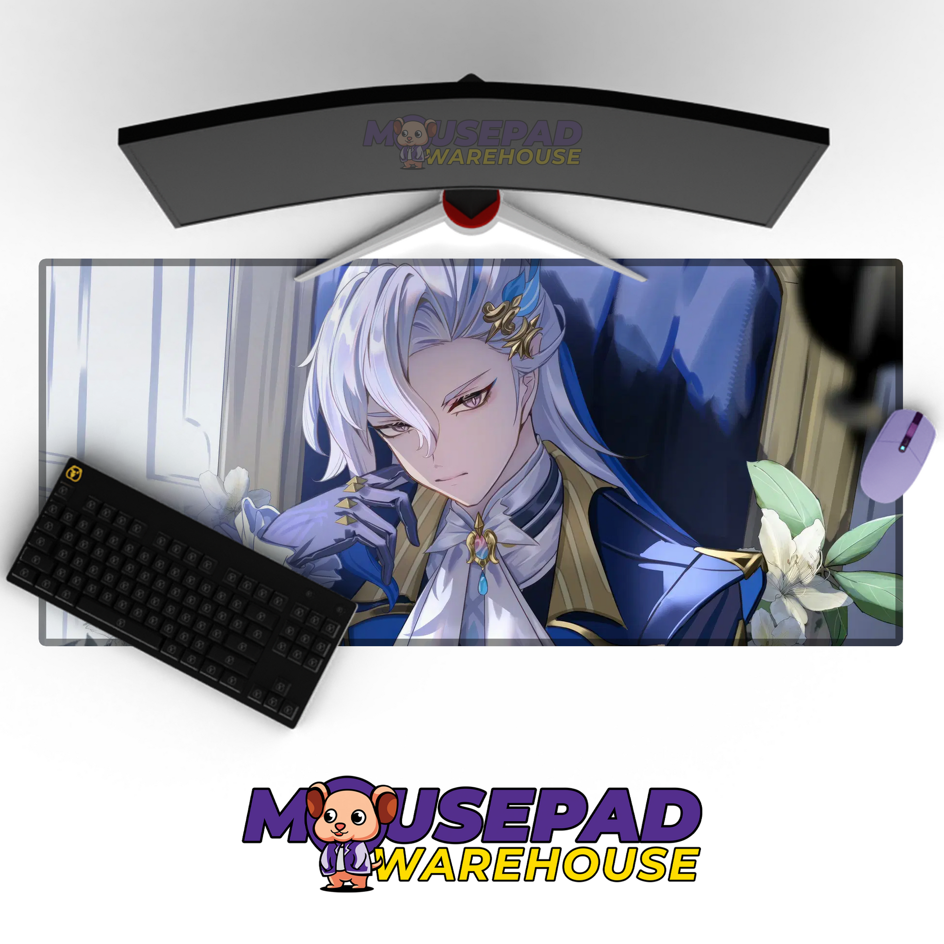 Neuvillette Genshin Impact V39 Mousepad Mockup