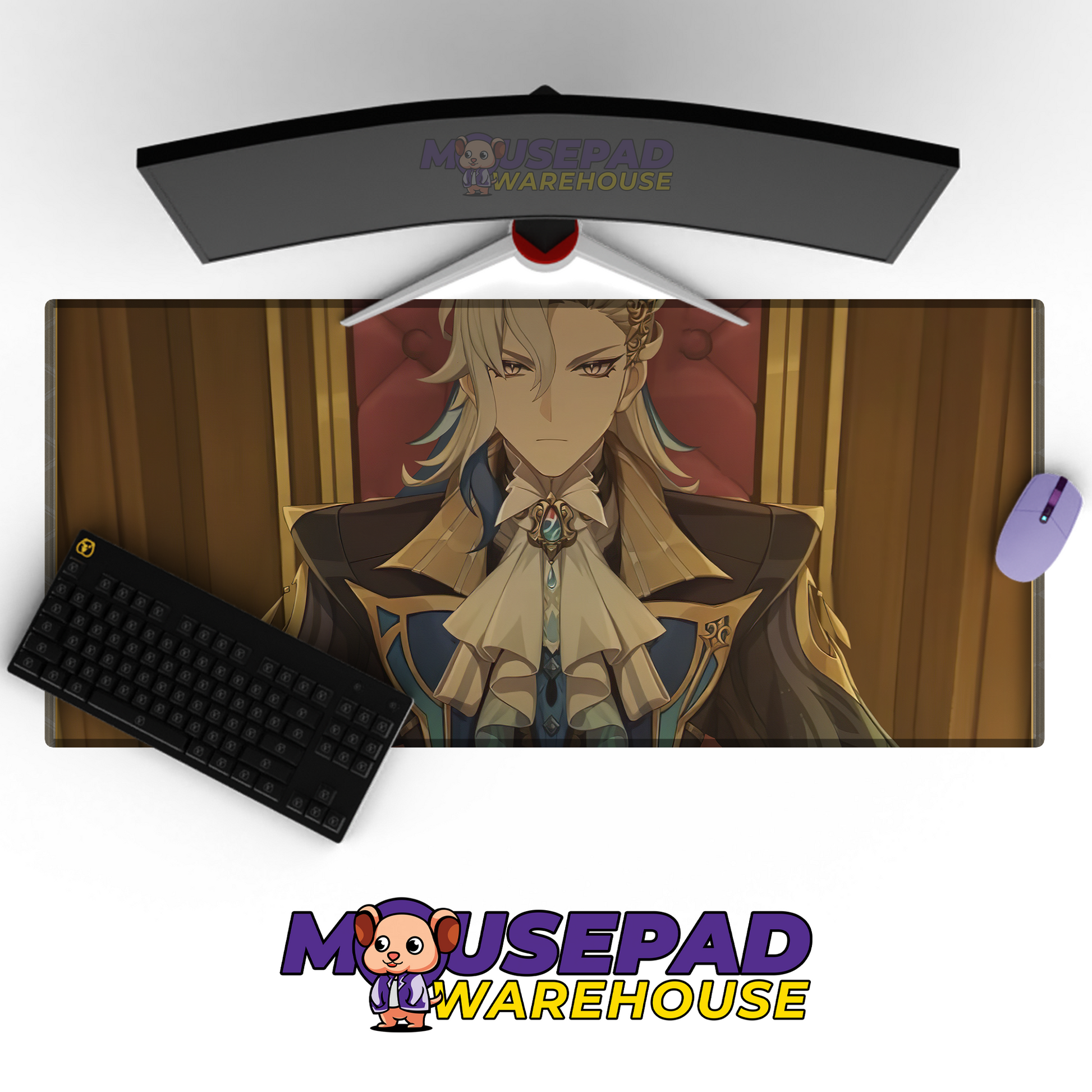 Neuvillette Genshin Impact V4 Mousepad Mockup